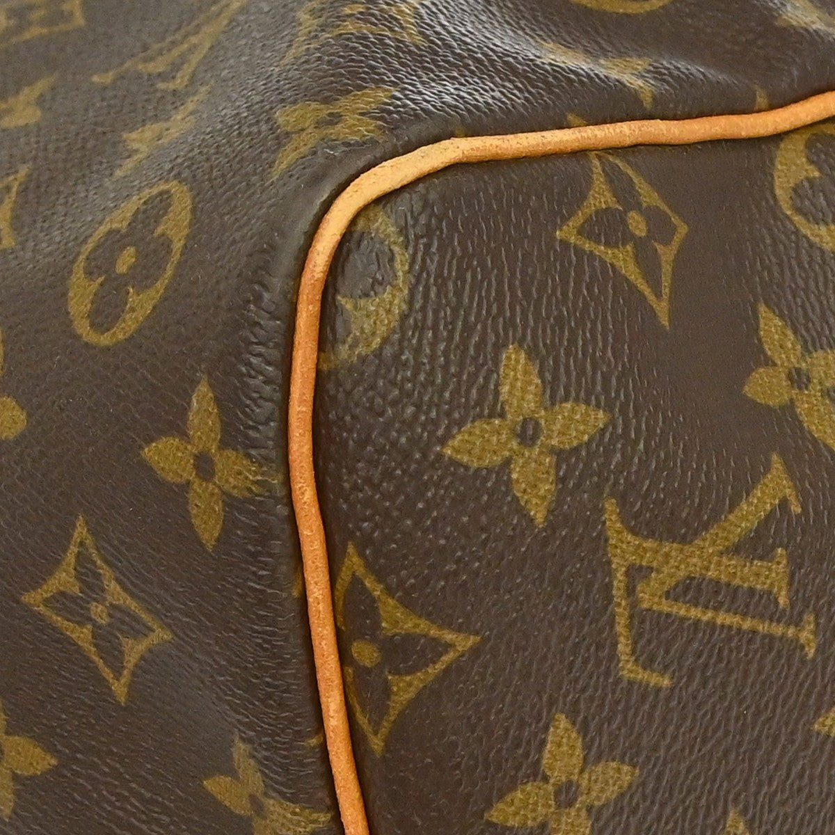 Louis Vuitton Keepall Monogram Brown Canvas Travel Bag Bag (Pre-Owned)