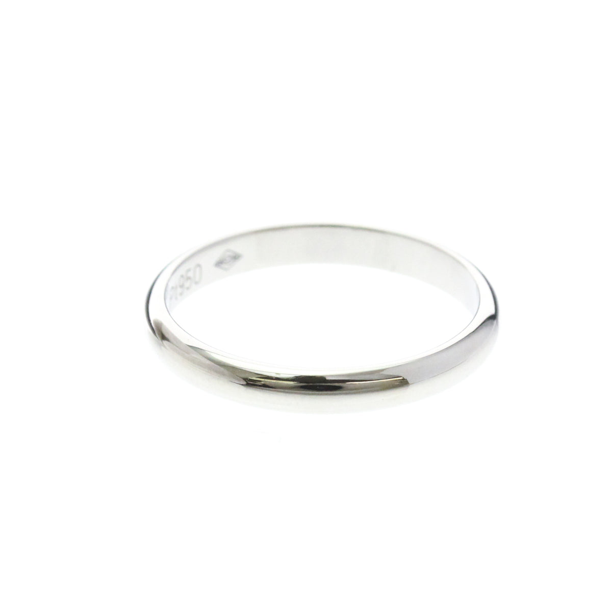 Cartier 1895 Wedding Band Platinum Silver Platinum Ring Jewelry (Pre-Owned)