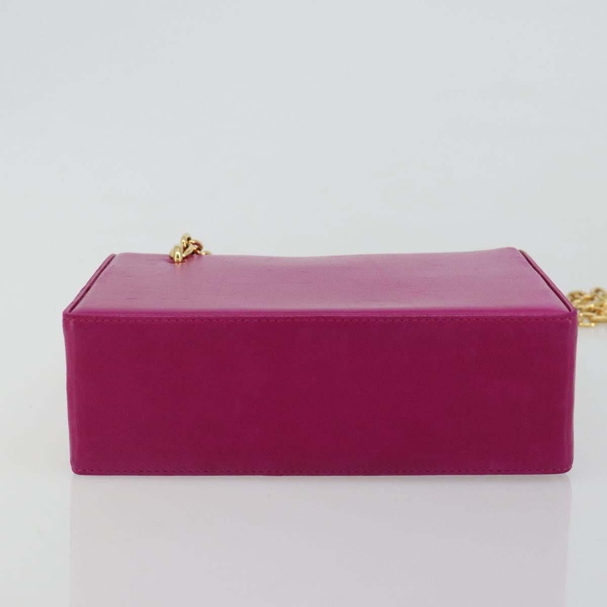 Christian Dior Chain Pink Leather Shoulder Bag Bag (Pre-Owned)