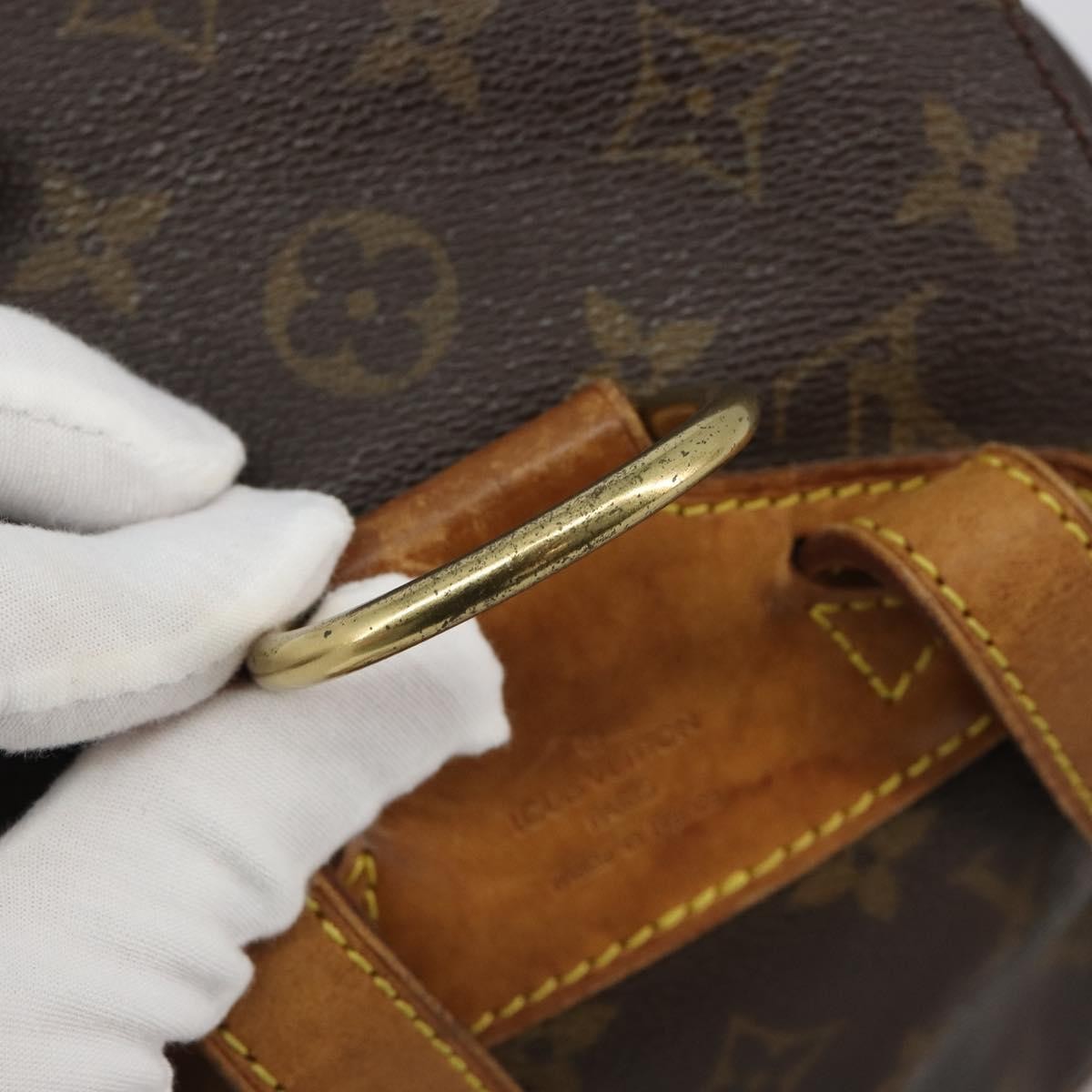 Louis Vuitton Vintage Montsouris Monogram Canvas Brown Canvas Backpack Bag (Pre-Owned)
