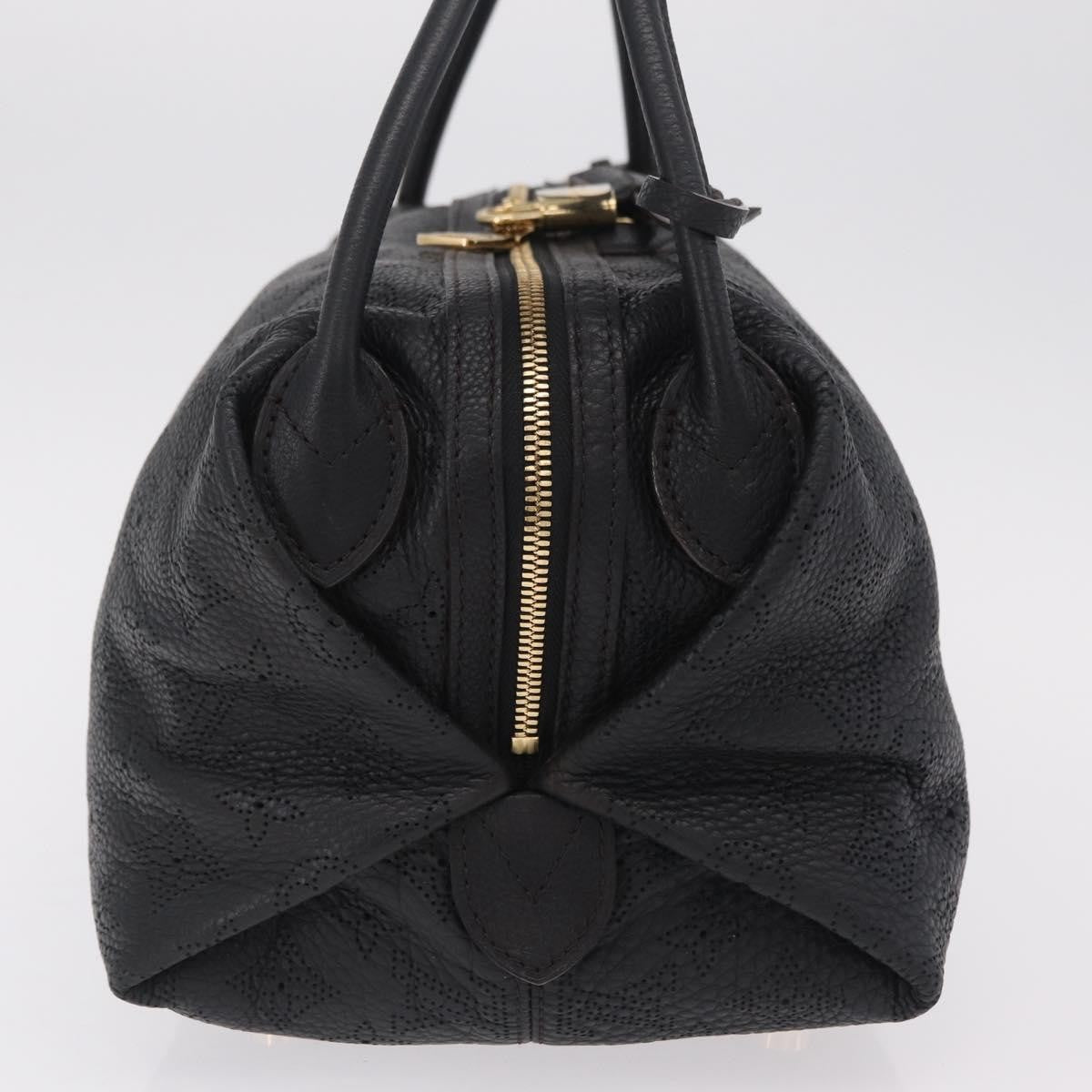 Louis Vuitton Galatea Mahina Leather Black Leather Handbag (Pre-Owned)