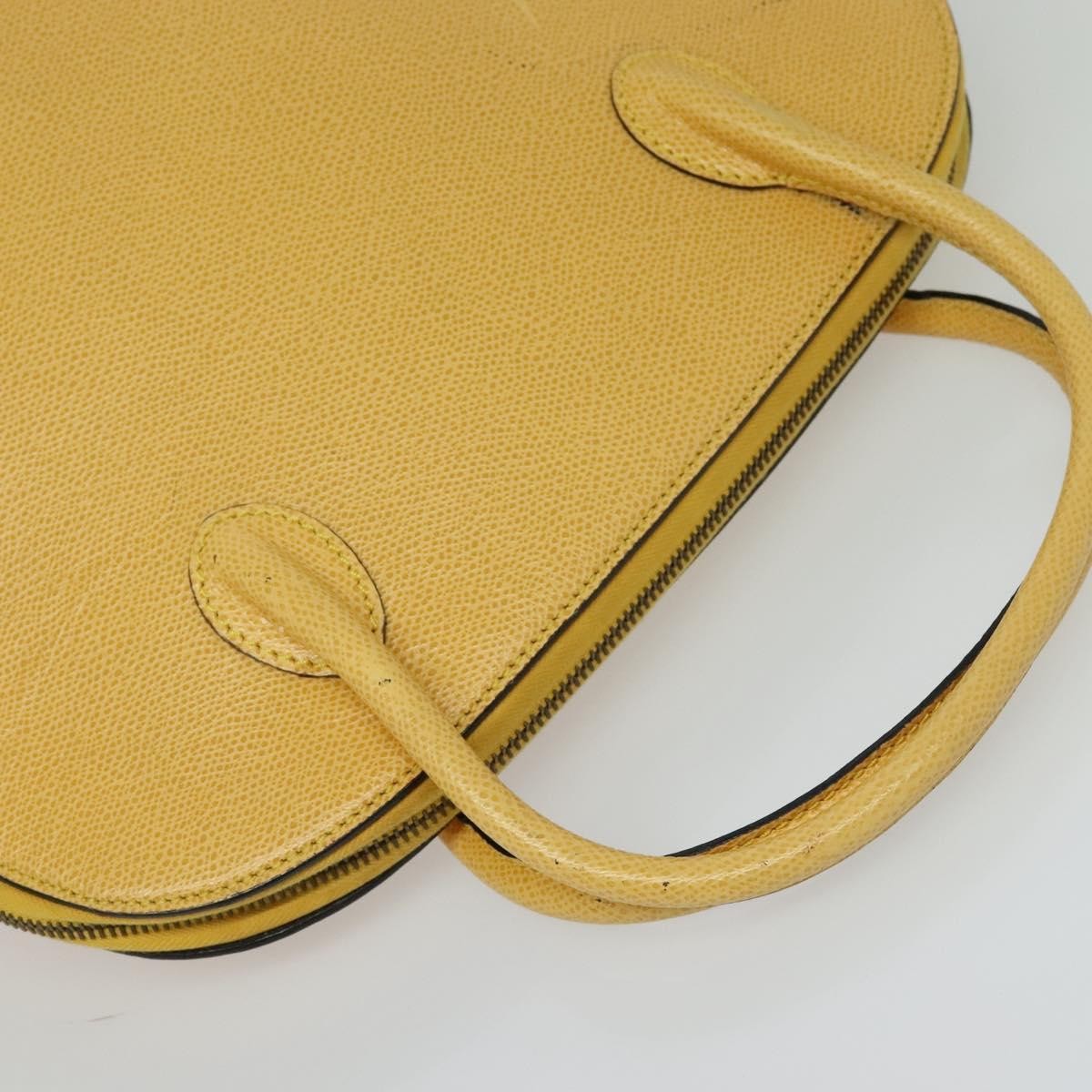 Celine Handbag Leather Yellow Leather Handbag (Pre-Owned)