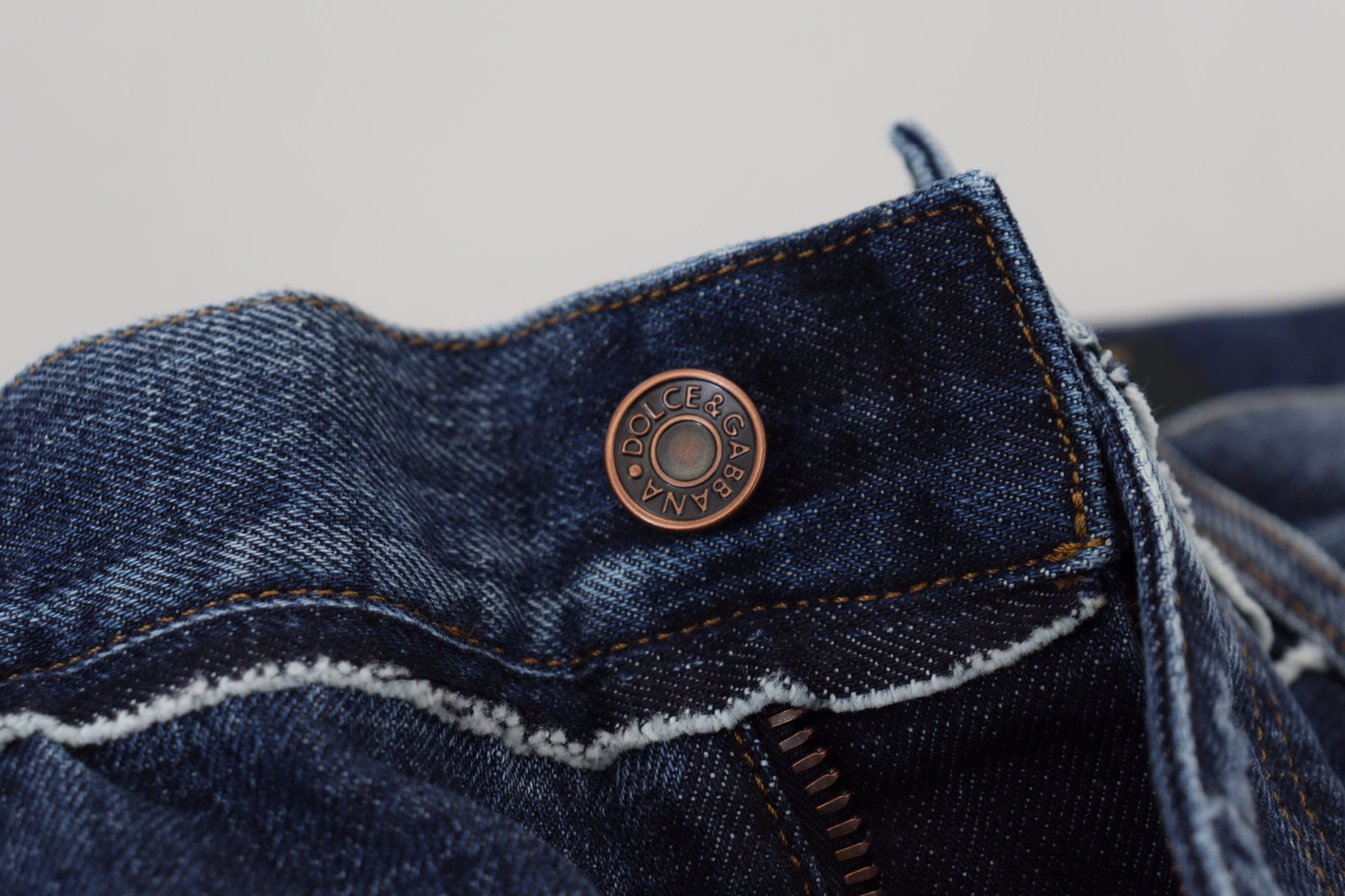 Dolce & Gabbana Elegant Blue Wash Regular Fit Men's Jeans