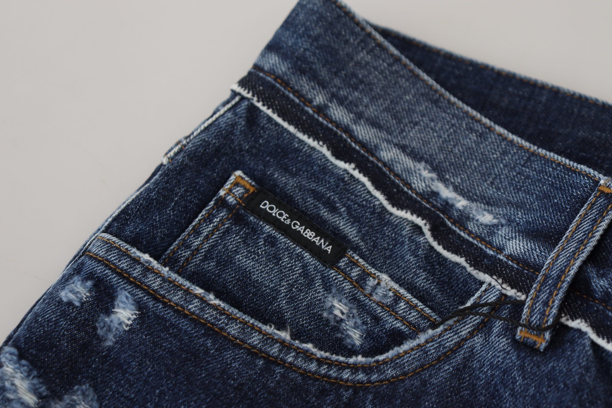 Dolce & Gabbana Elegant Blue Wash Regular Fit Men's Jeans