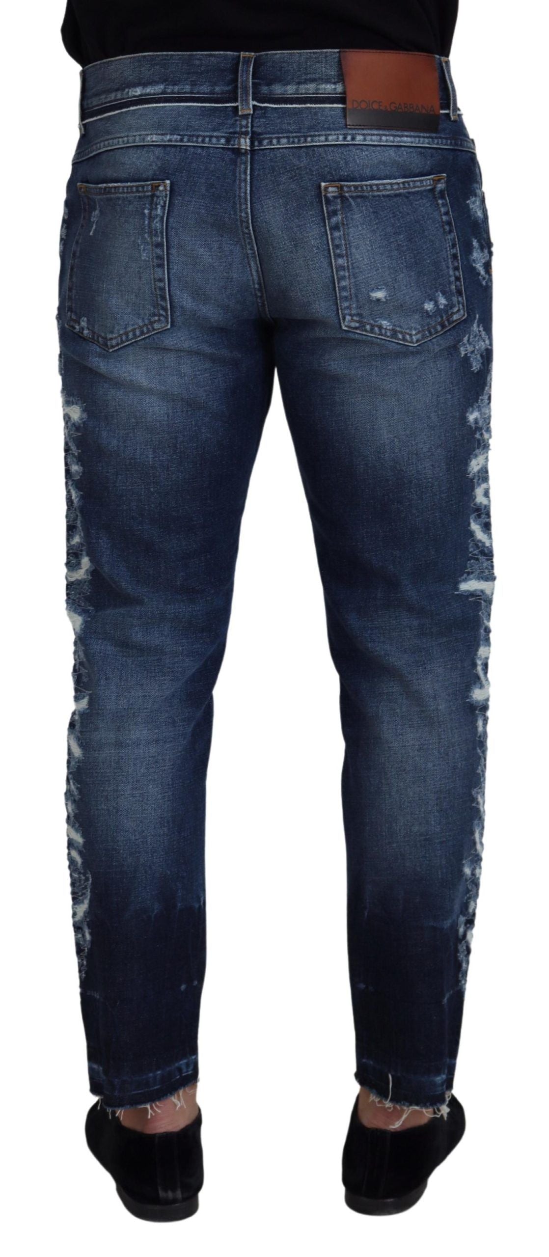 Dolce & Gabbana Elegant Blue Wash Regular Fit Men's Jeans
