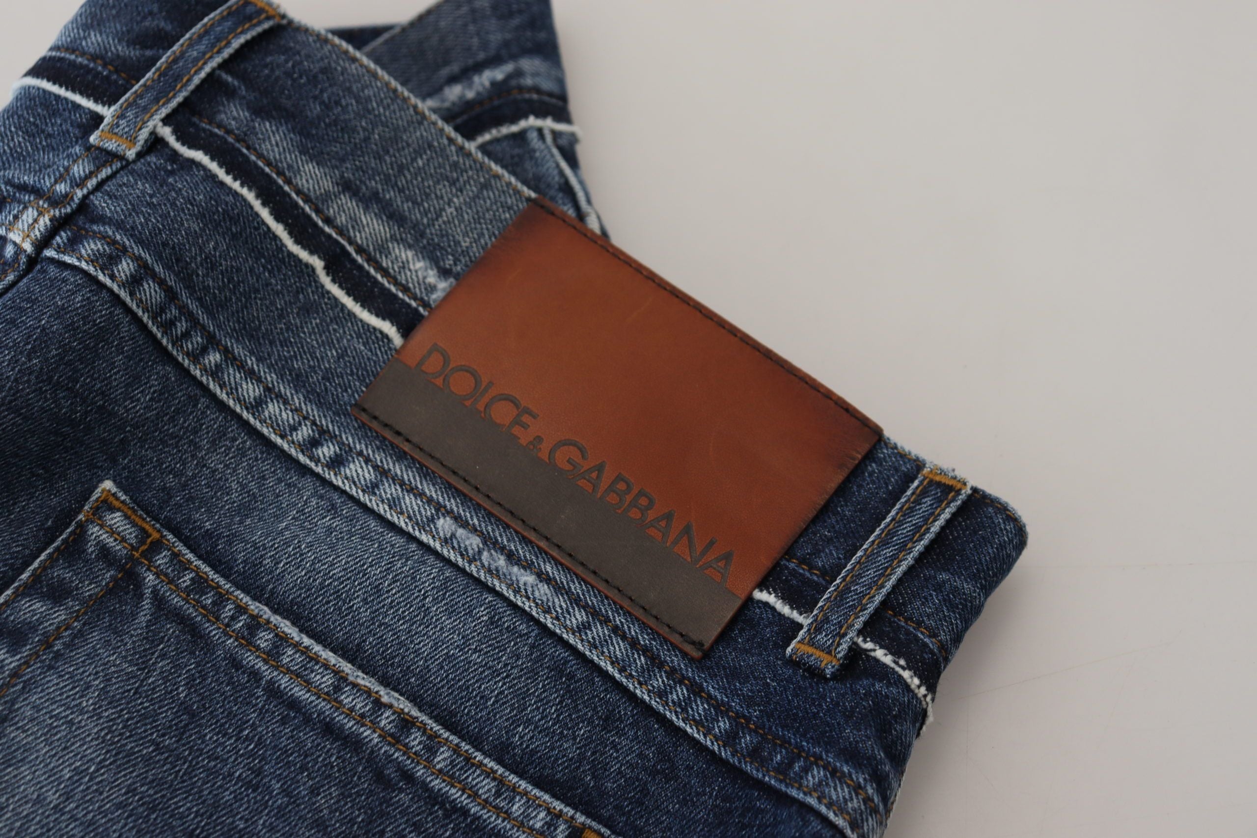 Dolce & Gabbana Elegant Blue Wash Regular Fit Men's Jeans