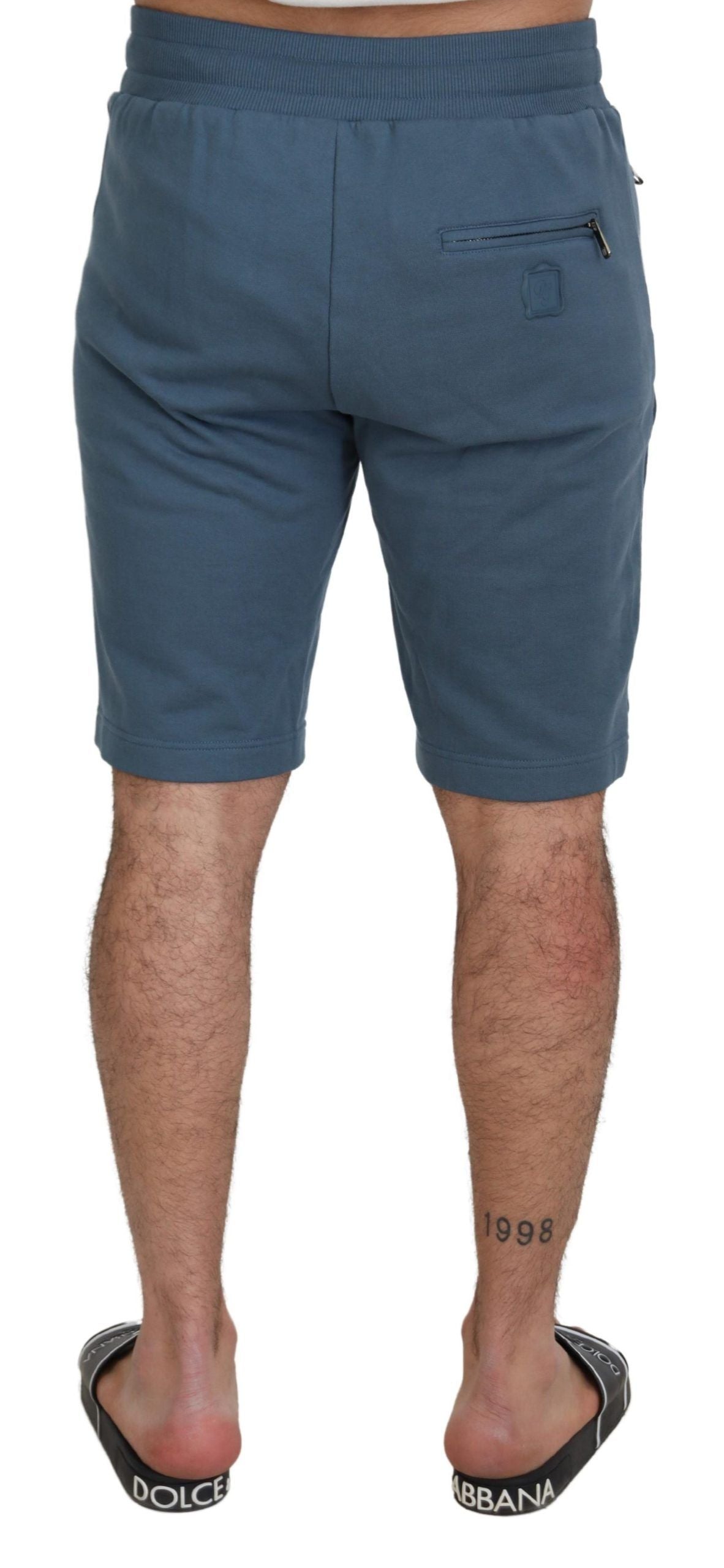Dolce & Gabbana Blue Cotton Bermuda Casual Mens Men's Shorts