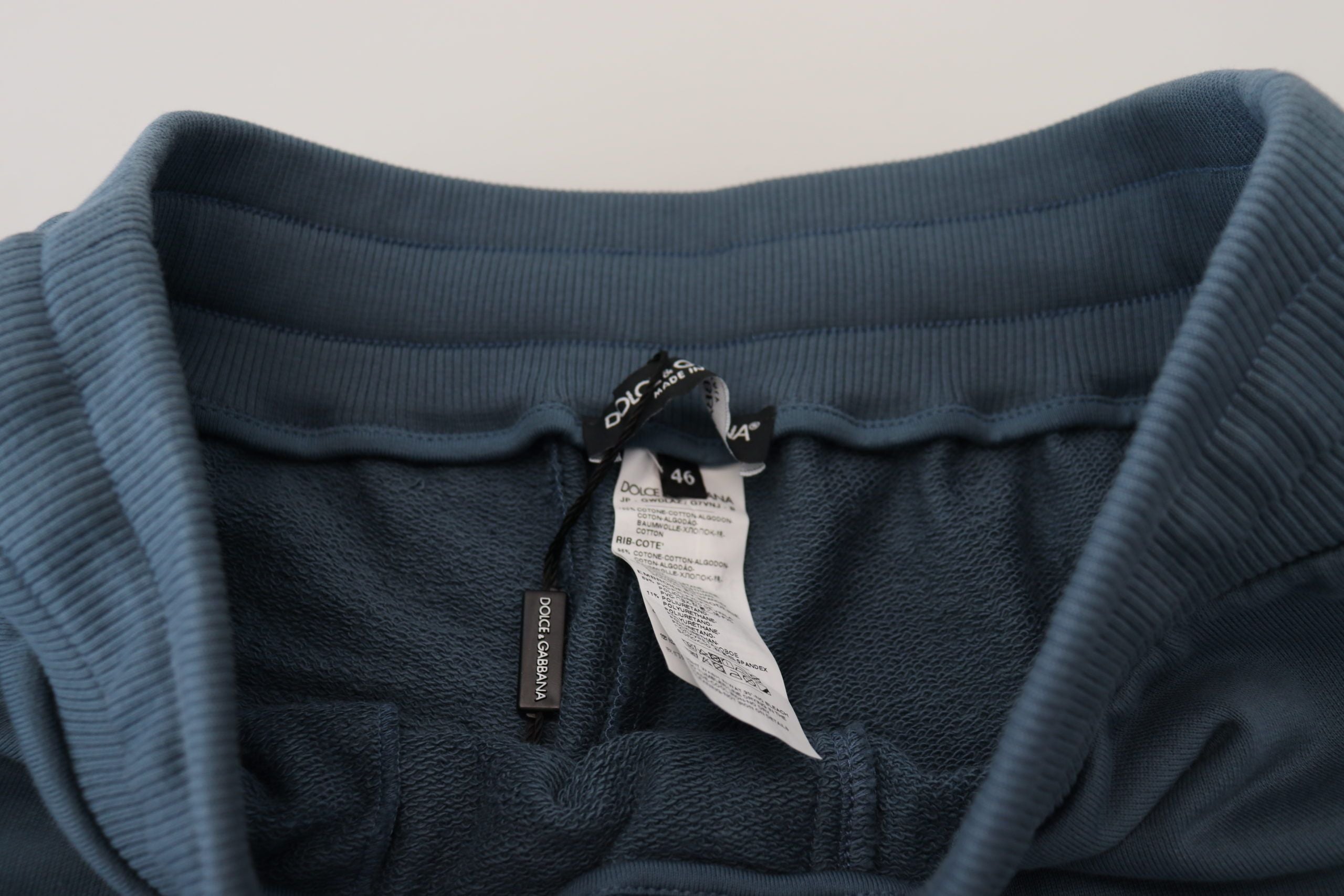 Dolce & Gabbana Blue Cotton Bermuda Casual Mens Men's Shorts