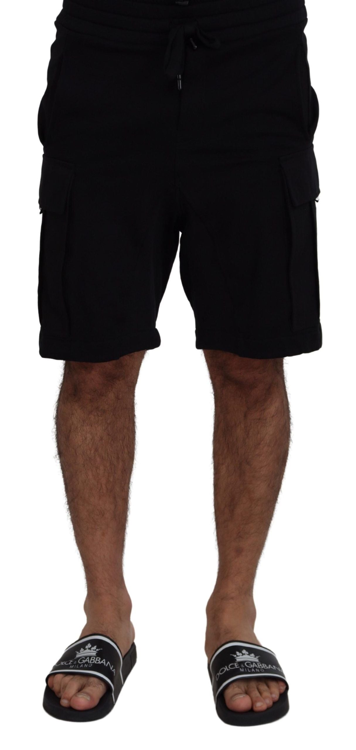 Dolce & Gabbana Elevate Your Summer: Classic Black Bermuda Men's Shorts