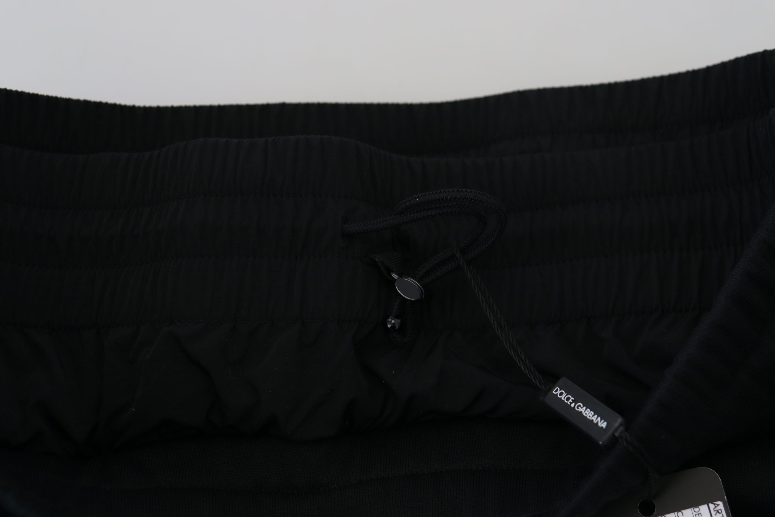 Dolce & Gabbana Black Cotton Bermuda Cargo Men's Shorts