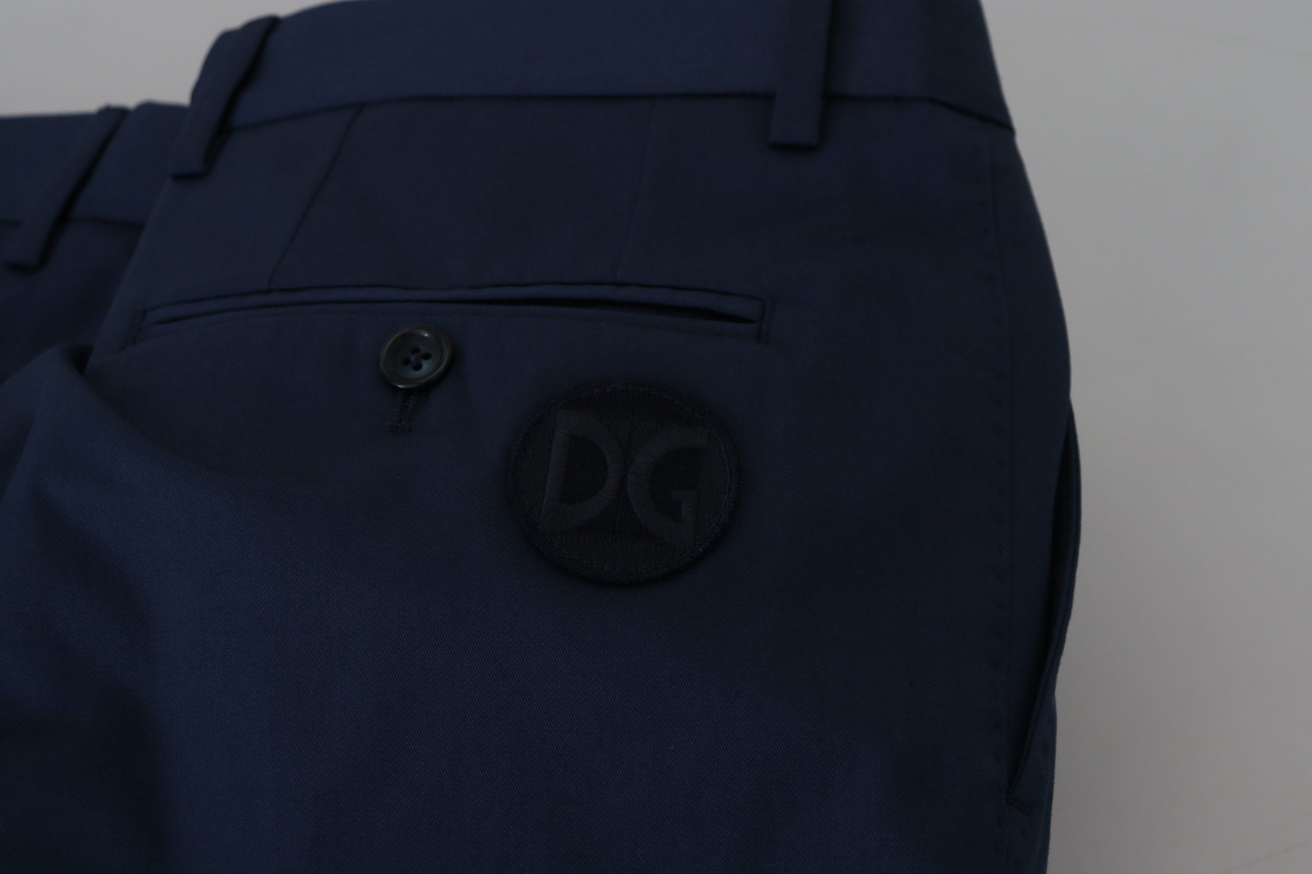 Dolce & Gabbana Blue Chinos Cotton Stretch Casual Men's Shorts