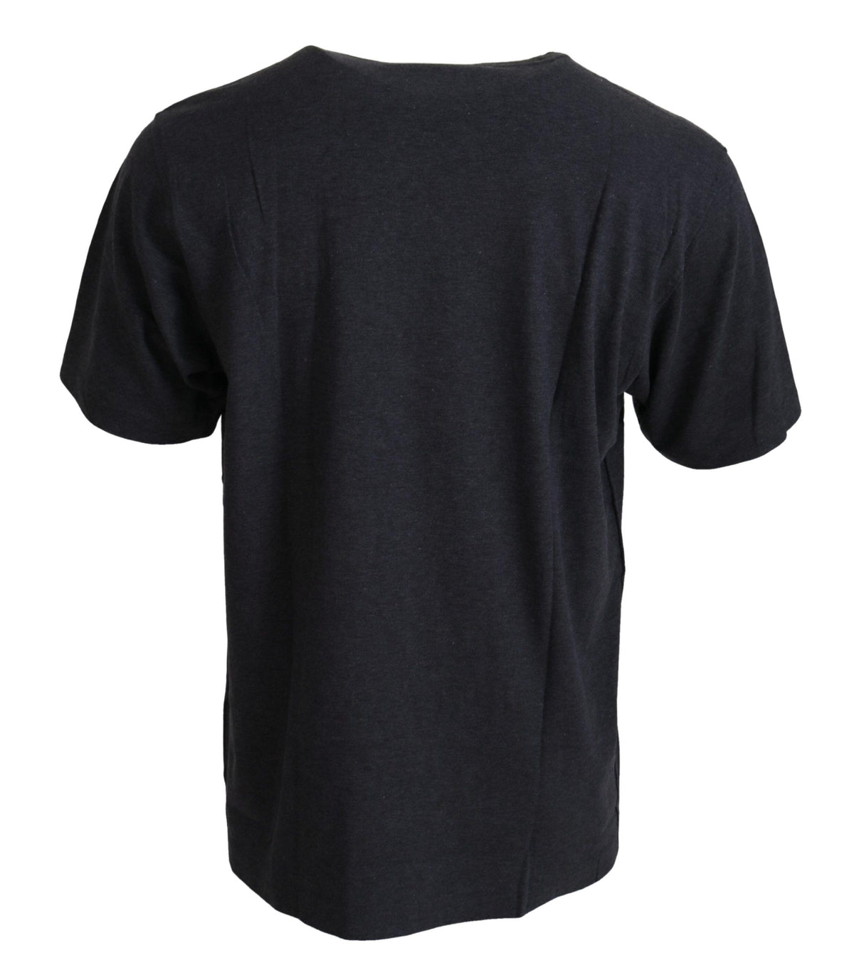 Dolce & Gabbana Gray Crewneck Cotton Short Sleeve Men's T-shirt