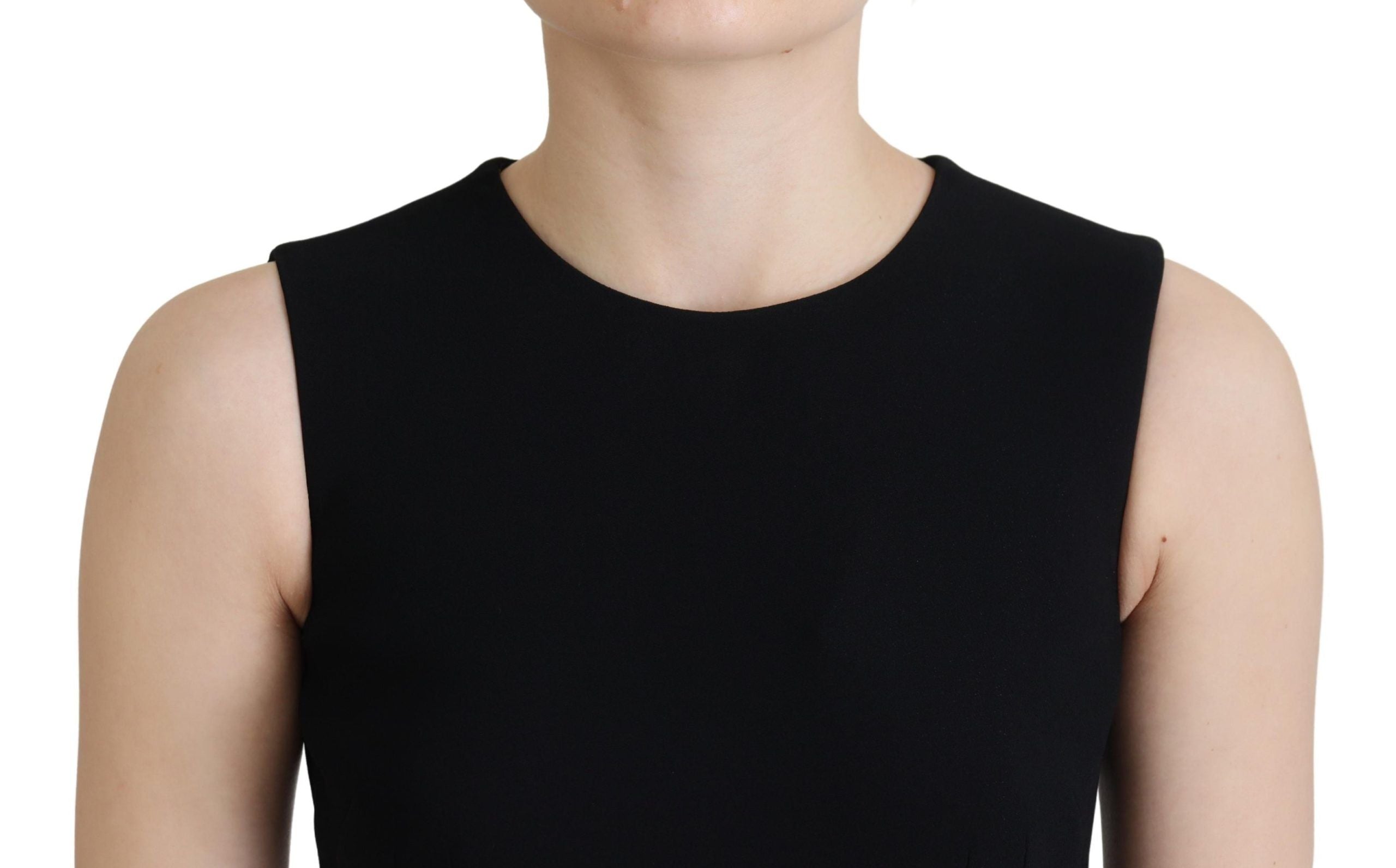 Dolce & Gabbana Elegant Fit and Flare Black Sheath Women's Dress