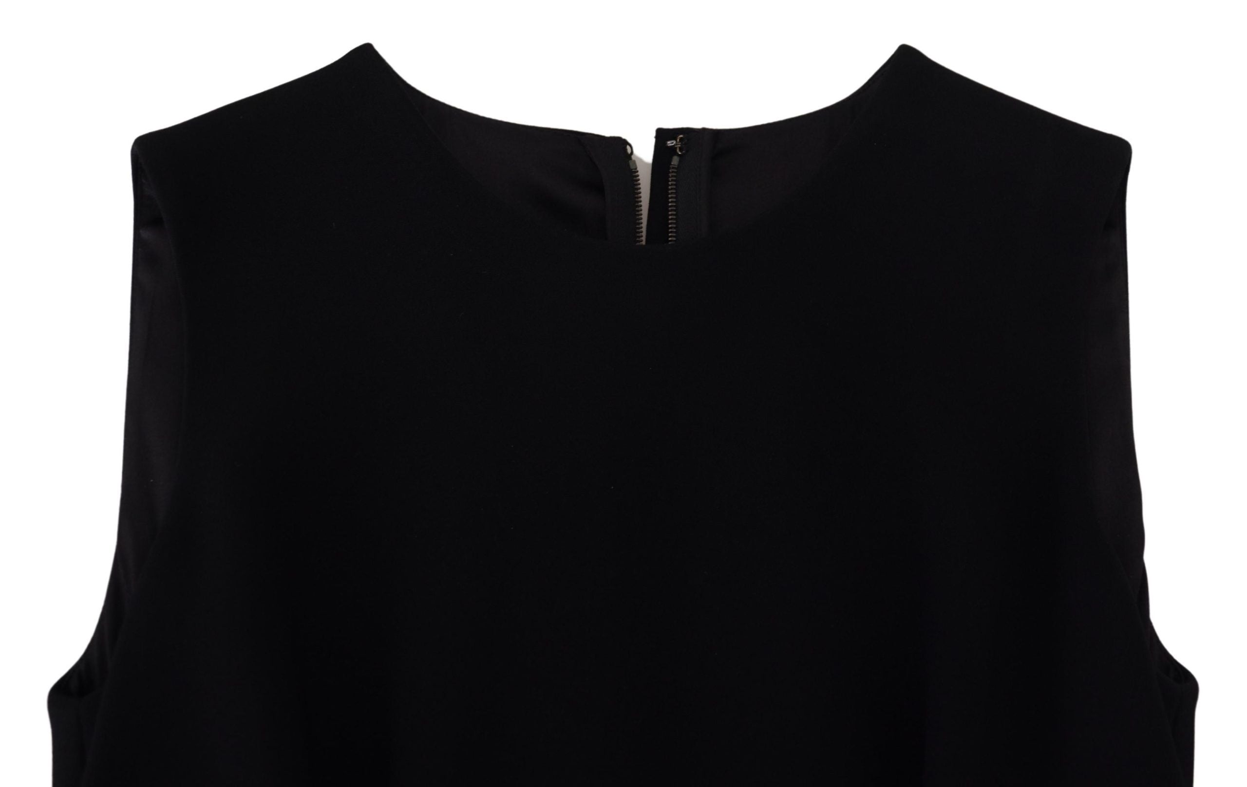 Dolce & Gabbana Elegant Fit and Flare Black Sheath Women's Dress