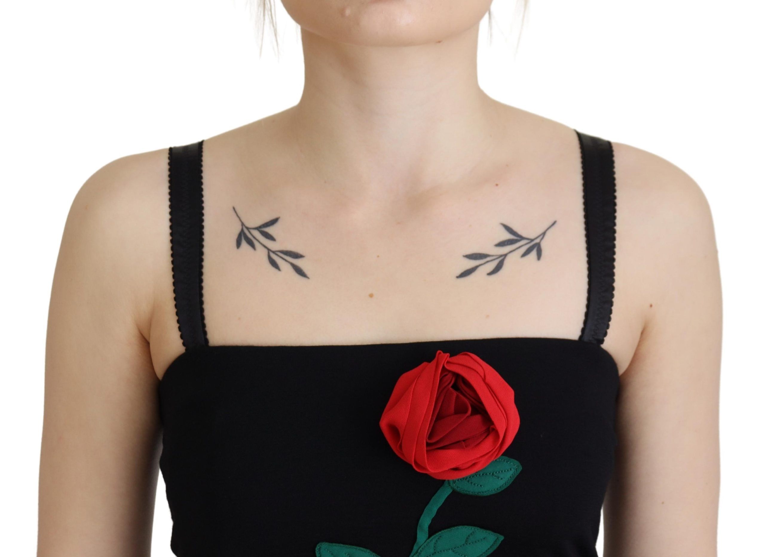 Dolce & Gabbana Elegant Embroidered Wool Bodycon Women's Dress