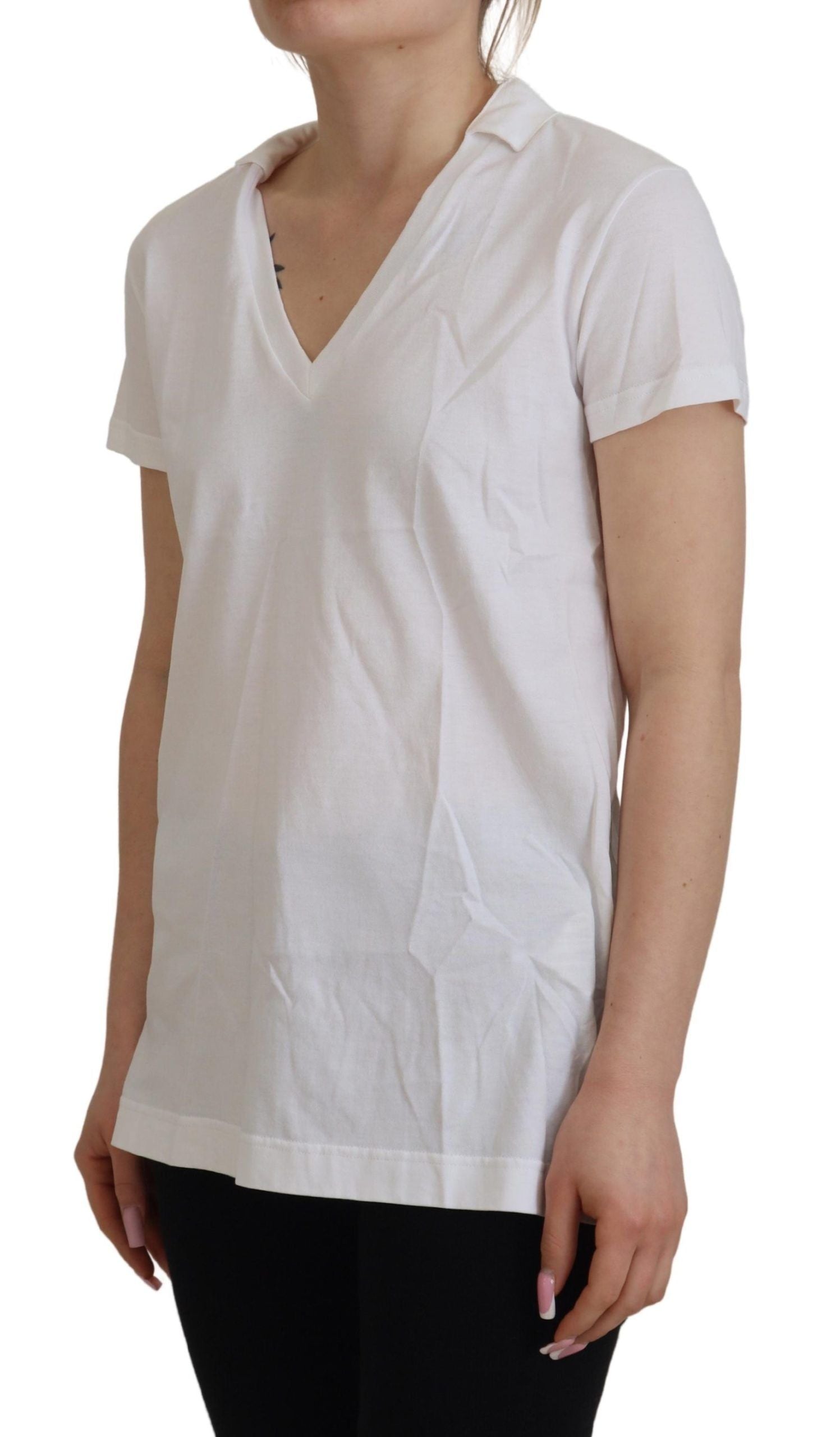 Dolce & Gabbana Elegant White Cotton Top Women's Tee