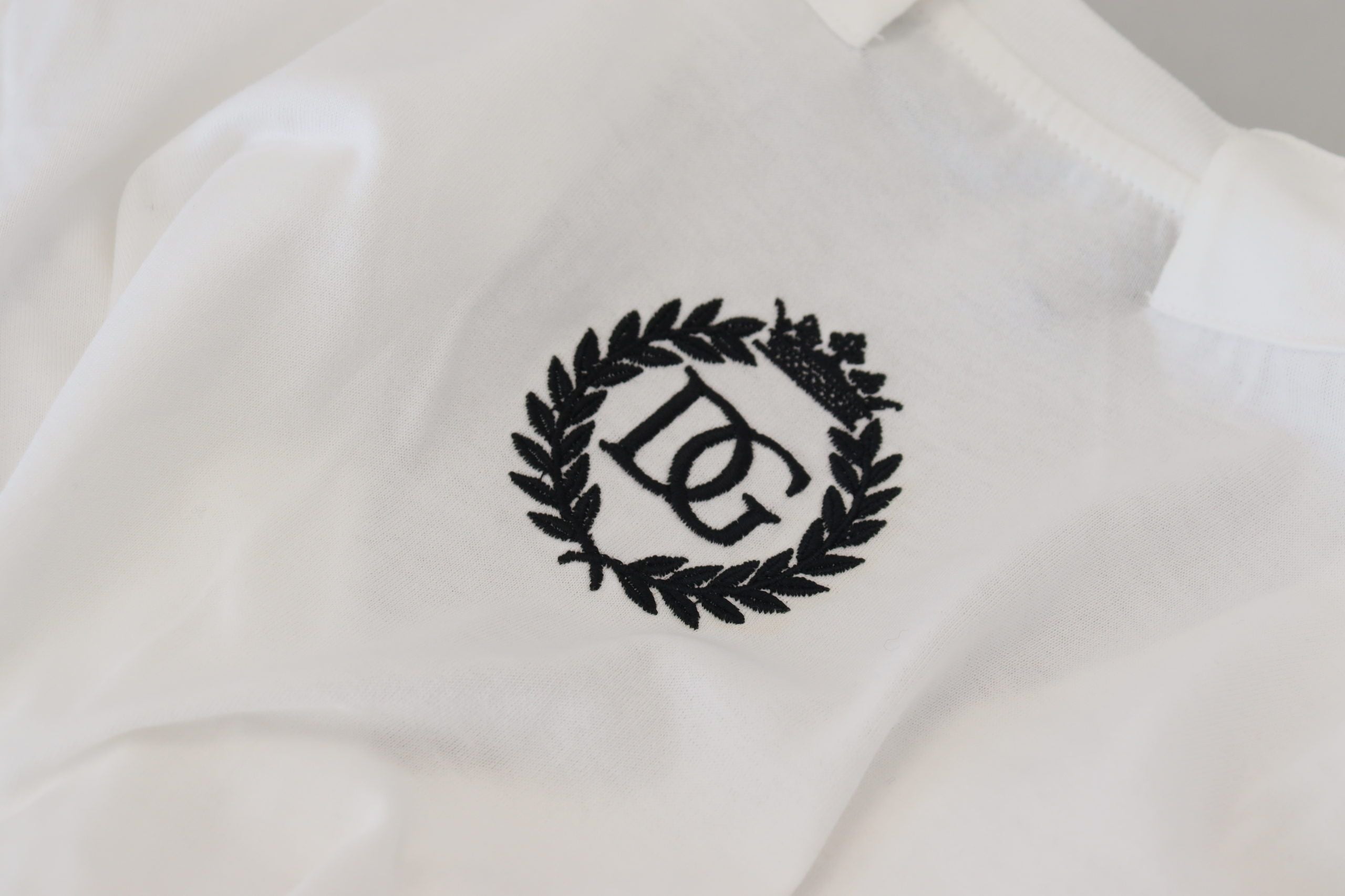Dolce & Gabbana White Short Sleeve V-neck Cotton Top Blouse Women's T-shirt