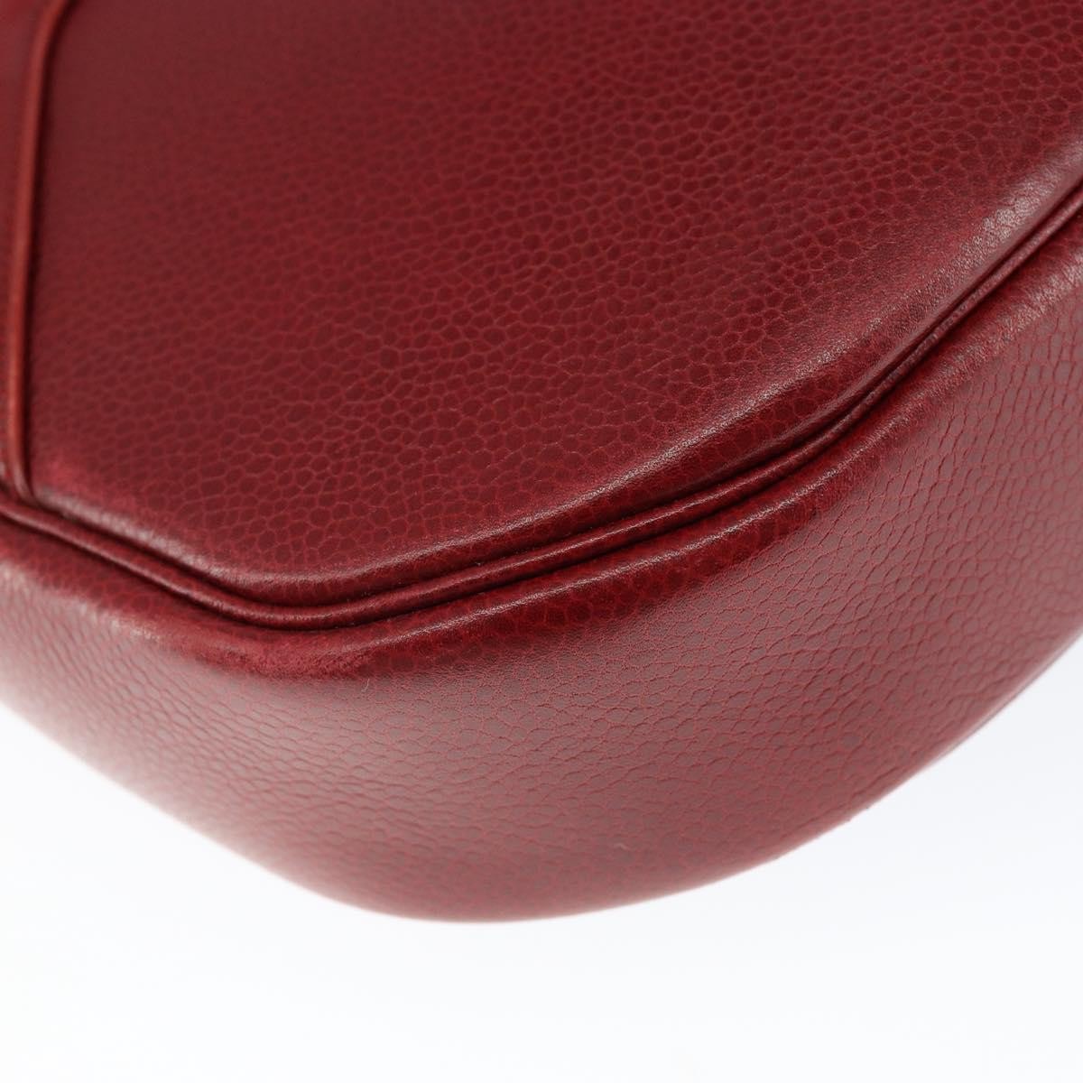 Christian Dior Vintage Leather Red Leather Shoulder Bag Bag (Pre-Owned)