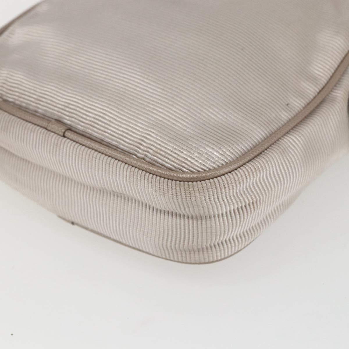 Salvatore Ferragamo Vala Nylon Beige Nylon Shoulder Bag Bag (Pre-Owned)