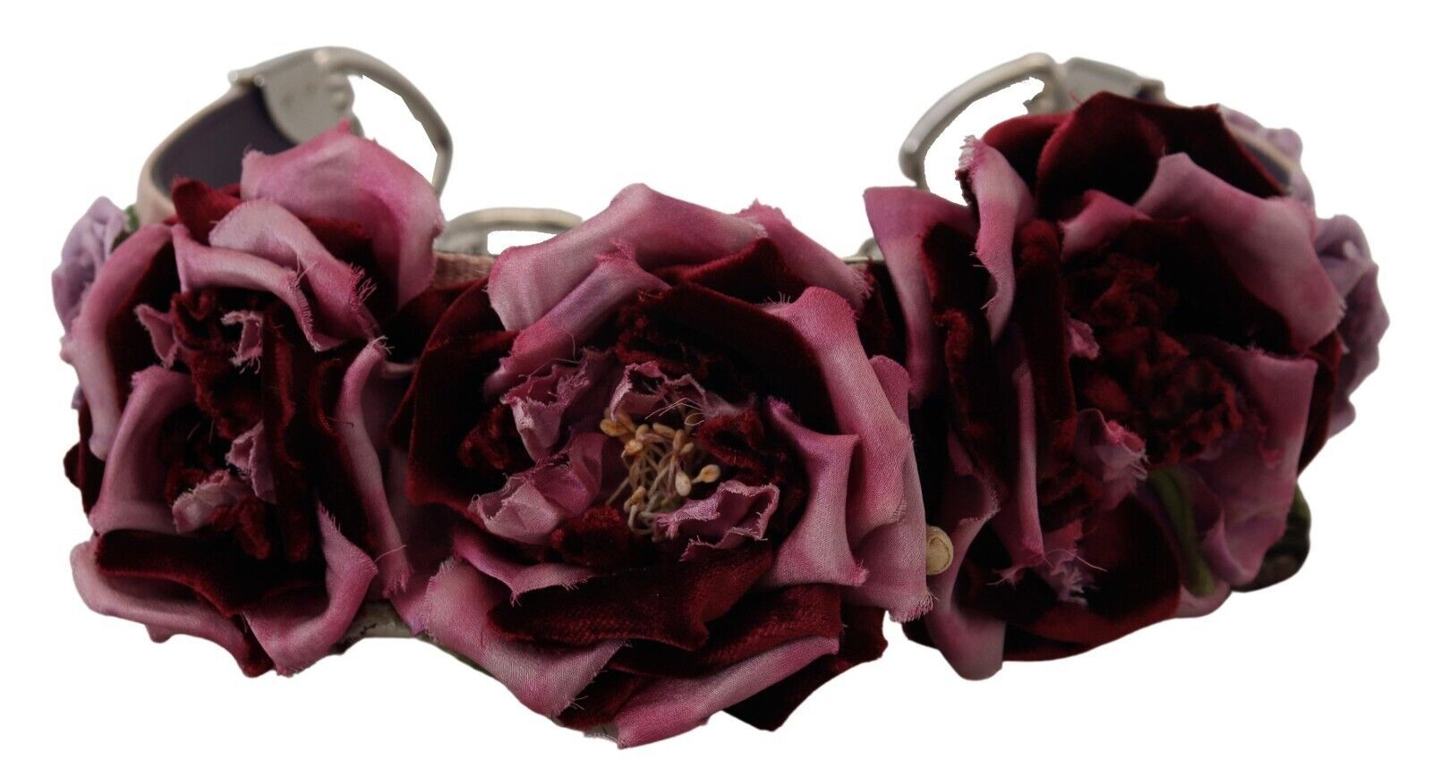 Dolce & Gabbana Beige Floral Leather Shoulder Strap Women's Accessory