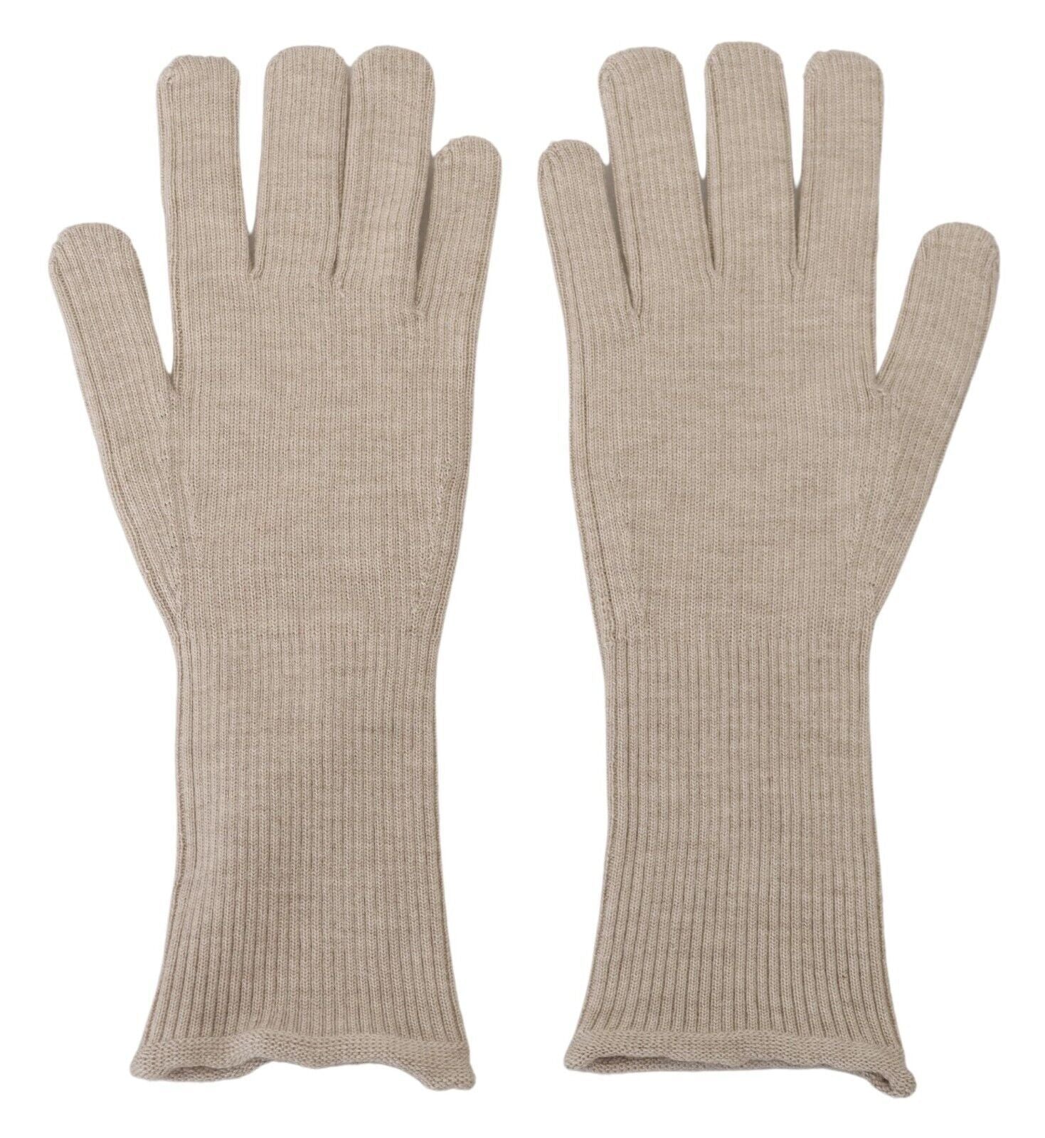 Dolce & Gabbana Elegant Ivory Cashmere-Silk Blend Men's Gloves