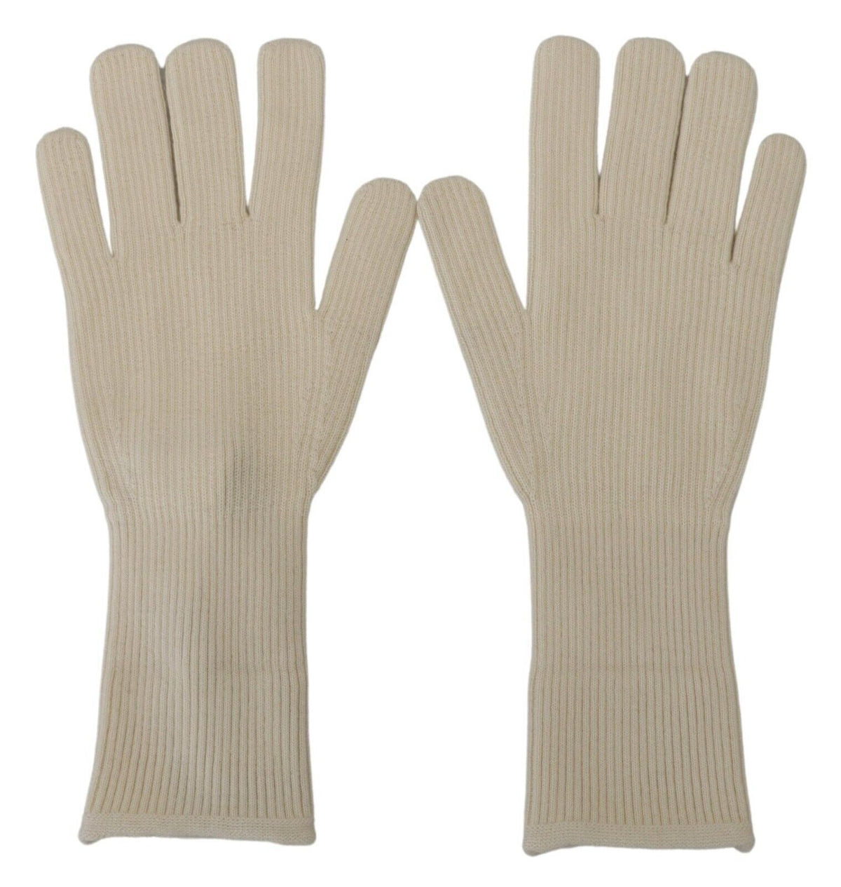 Dolce & Gabbana White Cashmere Knitted Hands Mitten Mens Men's Gloves