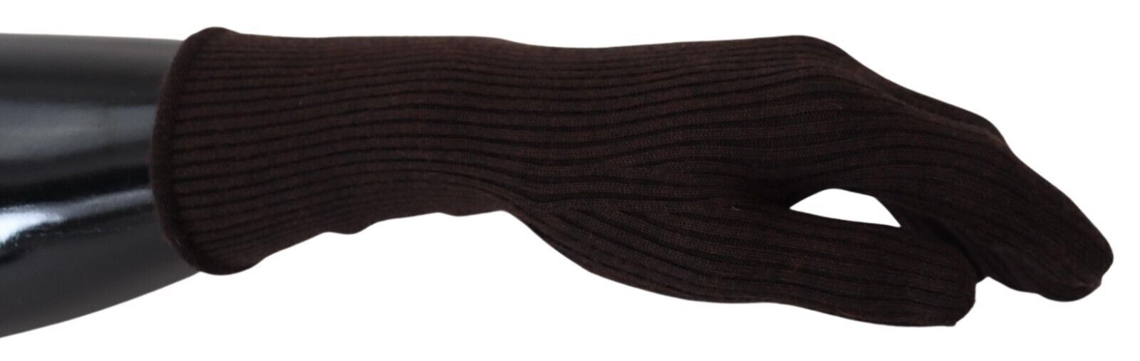 Dolce & Gabbana Brown Cashmere Silk Hands Mitten Mens Men's Gloves