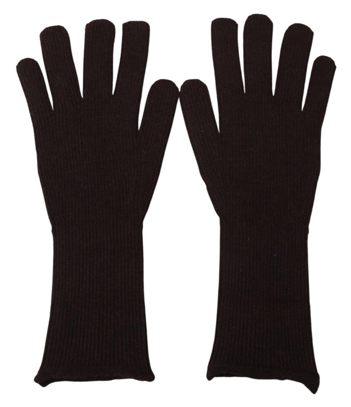 Dolce & Gabbana Brown Cashmere Silk Hands Mitten Mens Men's Gloves