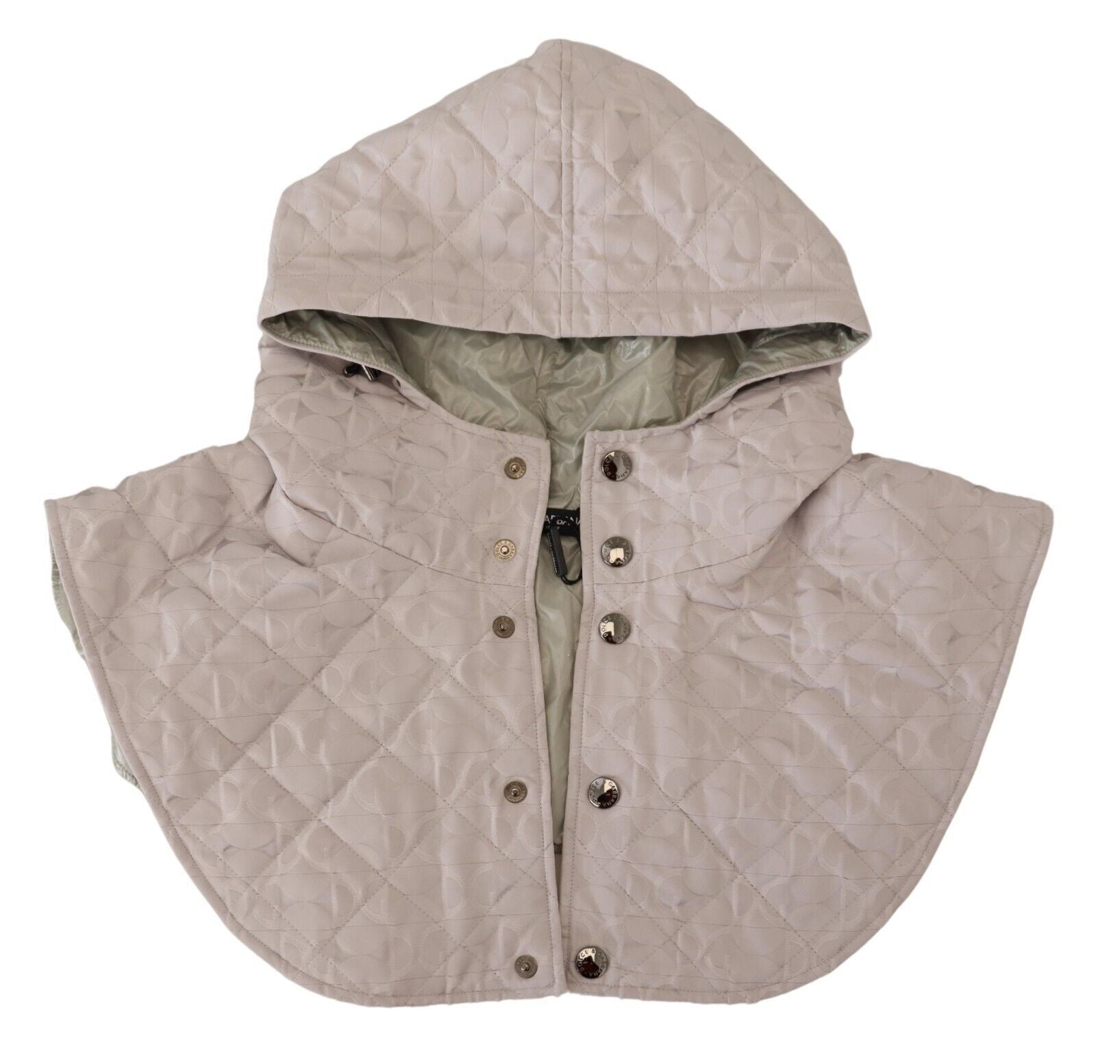 Dolce & Gabbana White Quilted Whole Head Wrap One Size Nylon Men's Hat