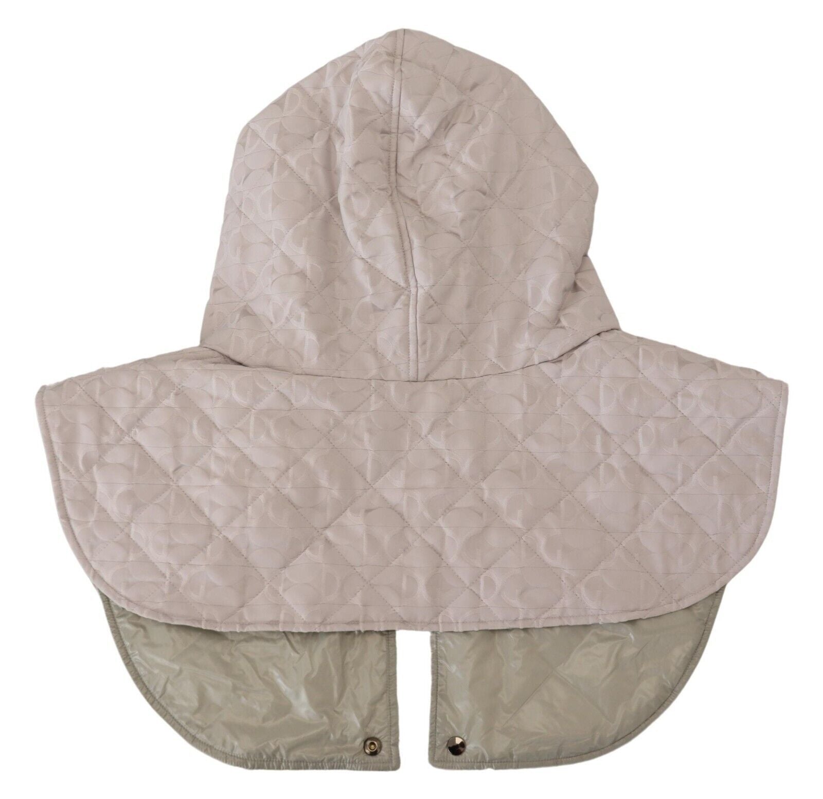 Dolce & Gabbana White Quilted Whole Head Wrap One Size Nylon Men's Hat