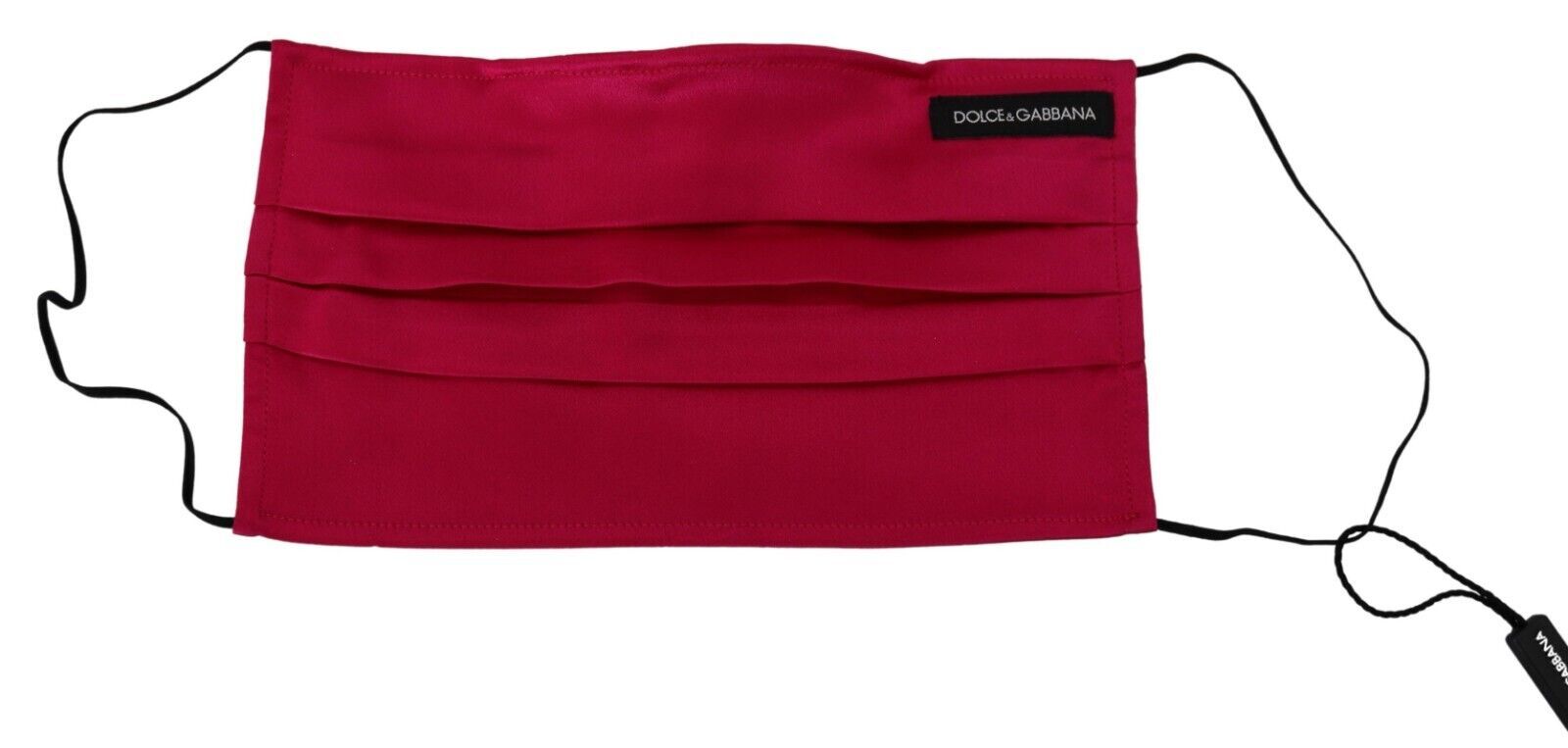 Dolce & Gabbana Elegant Red Cotton Pleated Face Women's Mask