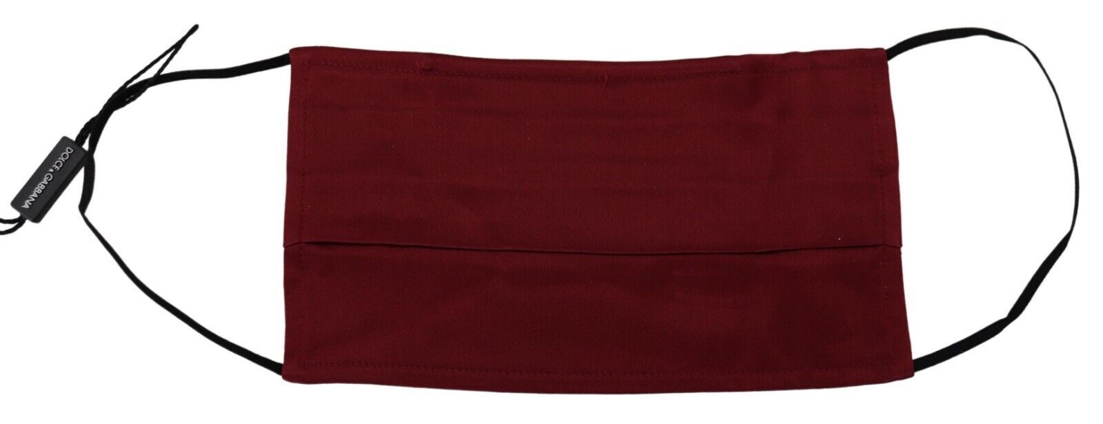 Dolce & Gabbana Elegant Maroon Silk Pleated Face Women's Mask