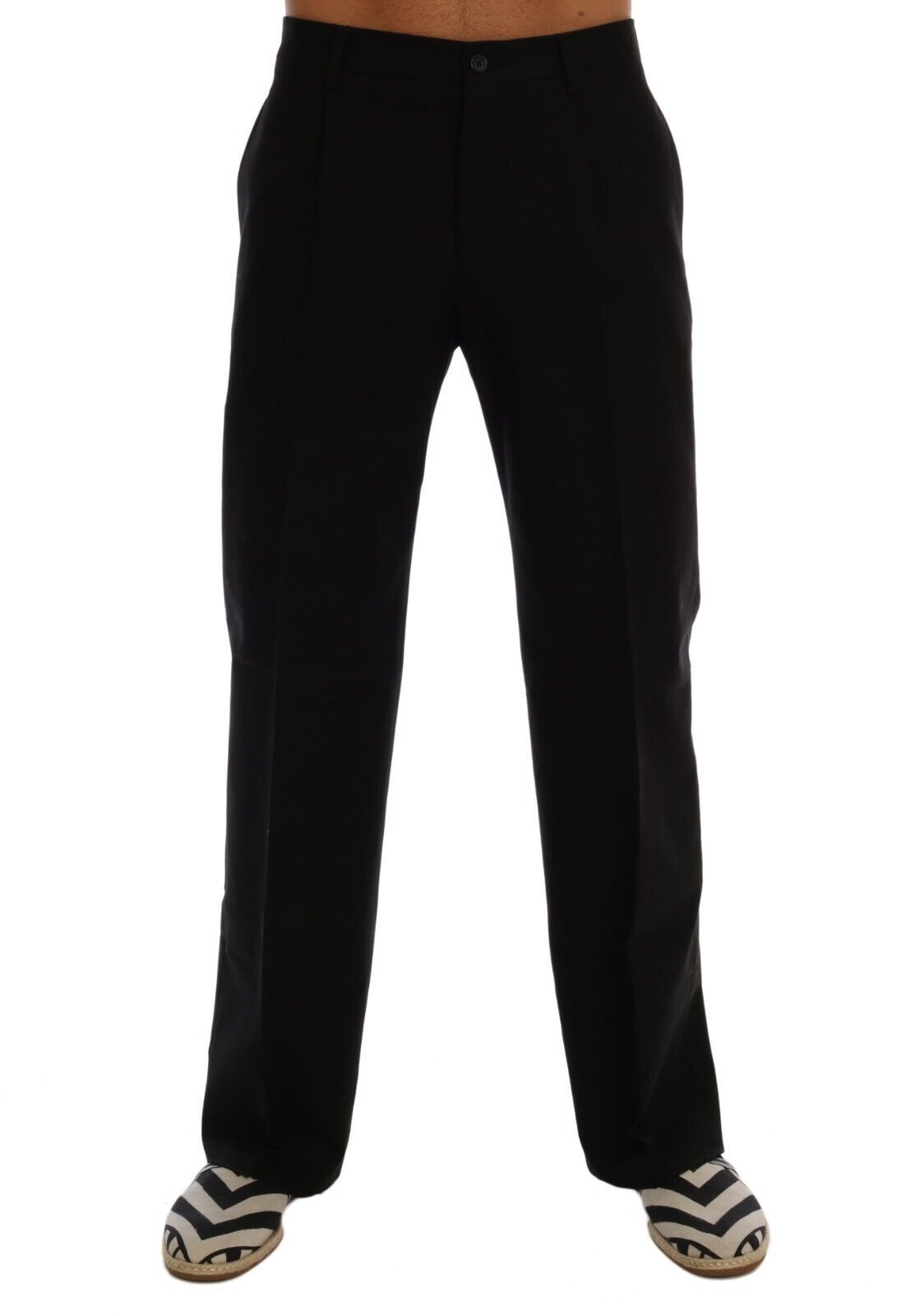 Dolce & Gabbana Elegant Black Cotton Stretch Men's Pants