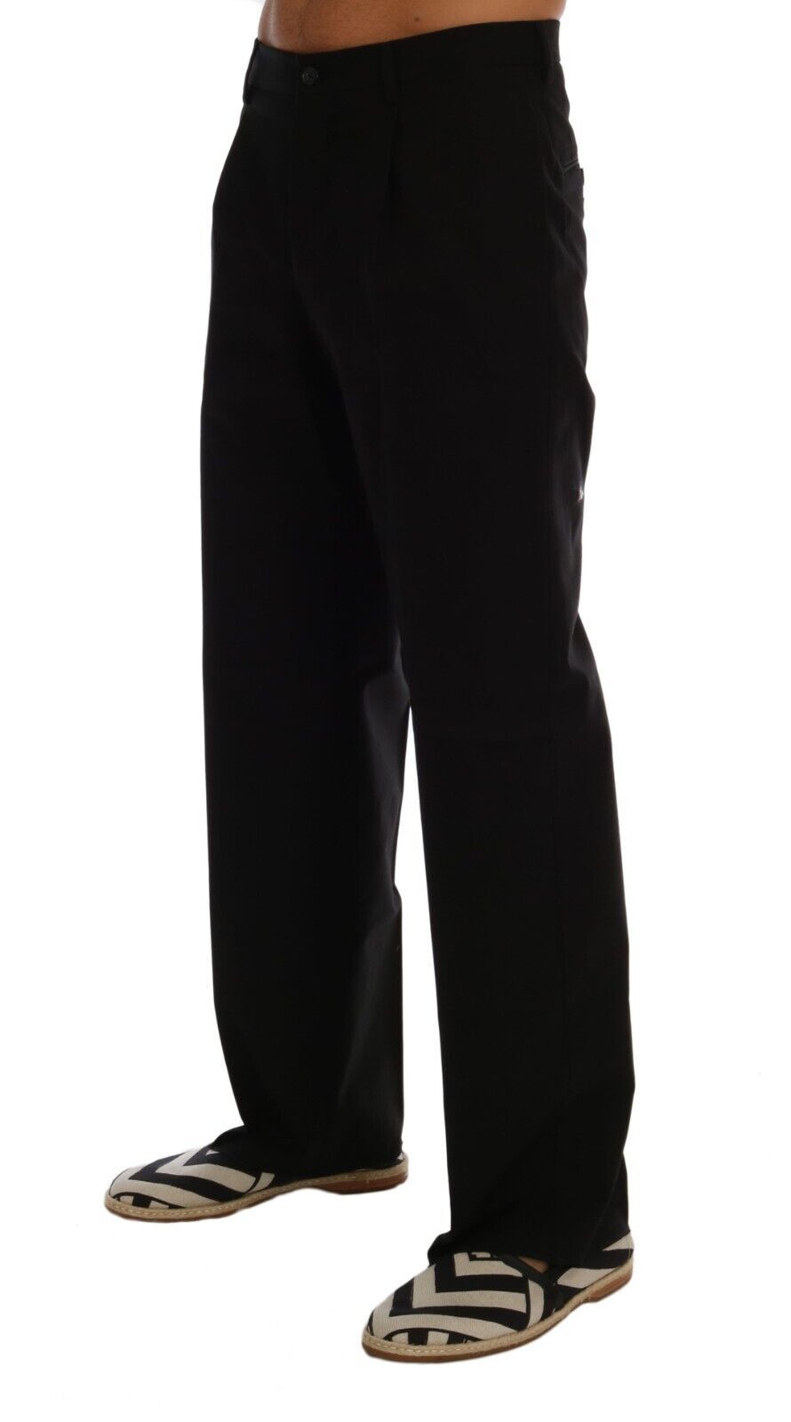 Dolce & Gabbana Elegant Black Cotton Stretch Men's Pants