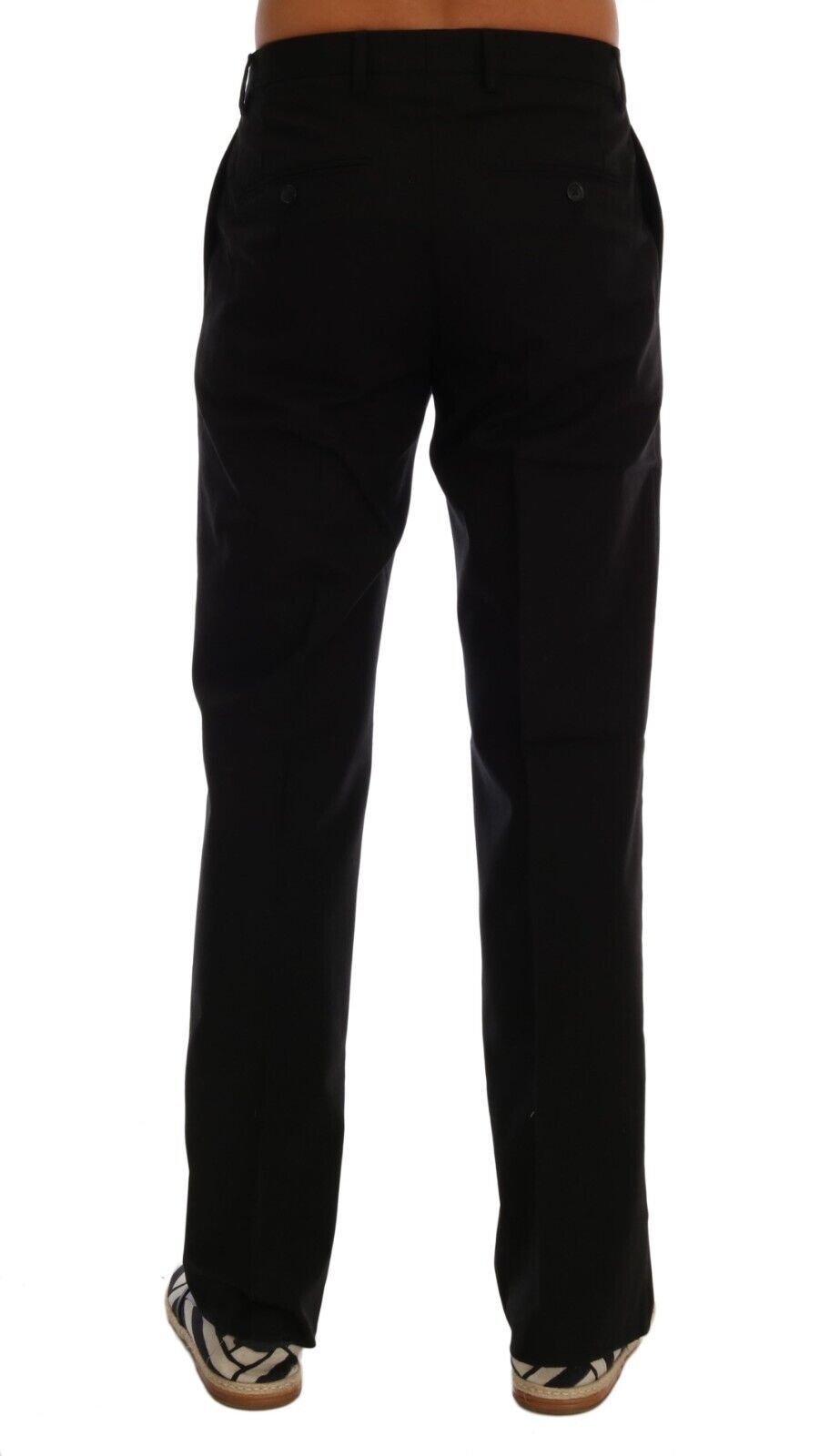 Dolce & Gabbana Elegant Black Cotton Stretch Men's Pants