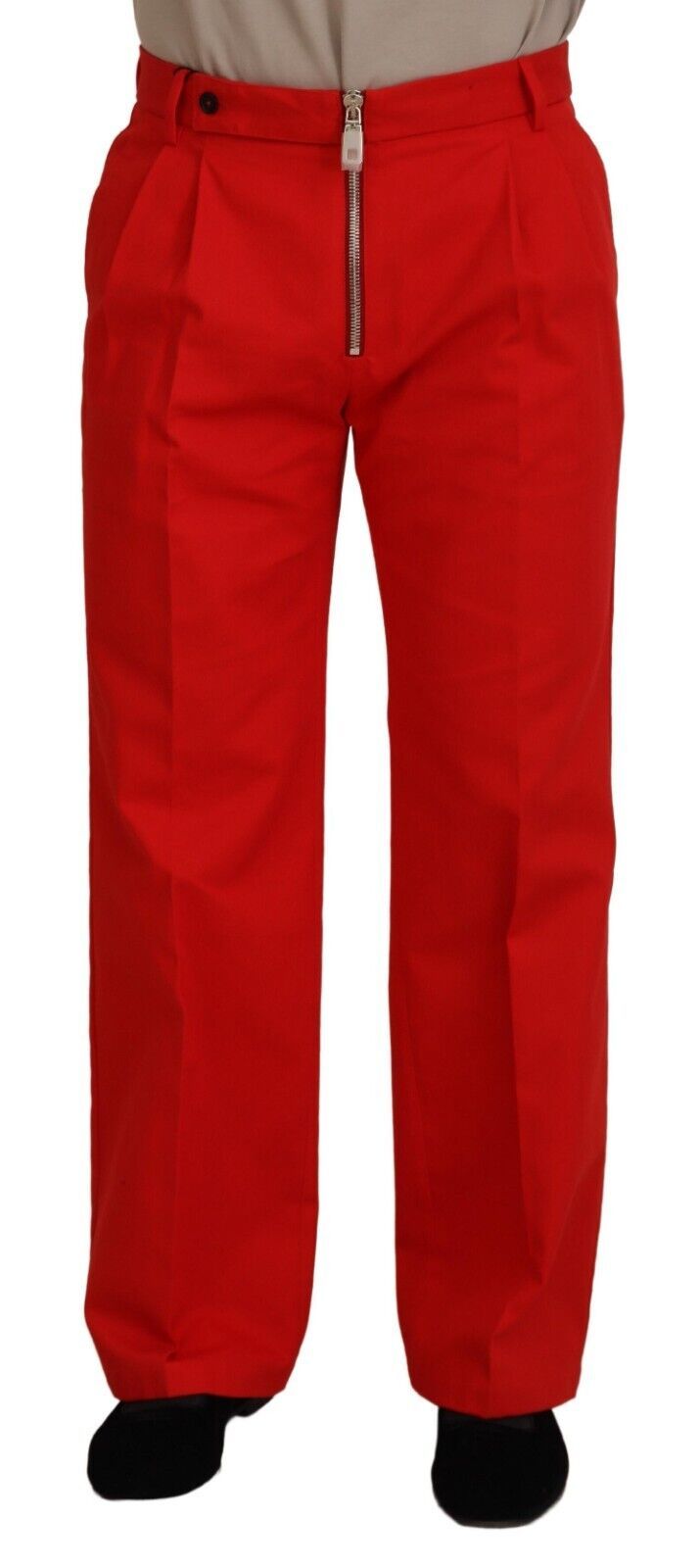 Dolce & Gabbana Stunning Red Mainline Cotton Men's Pants