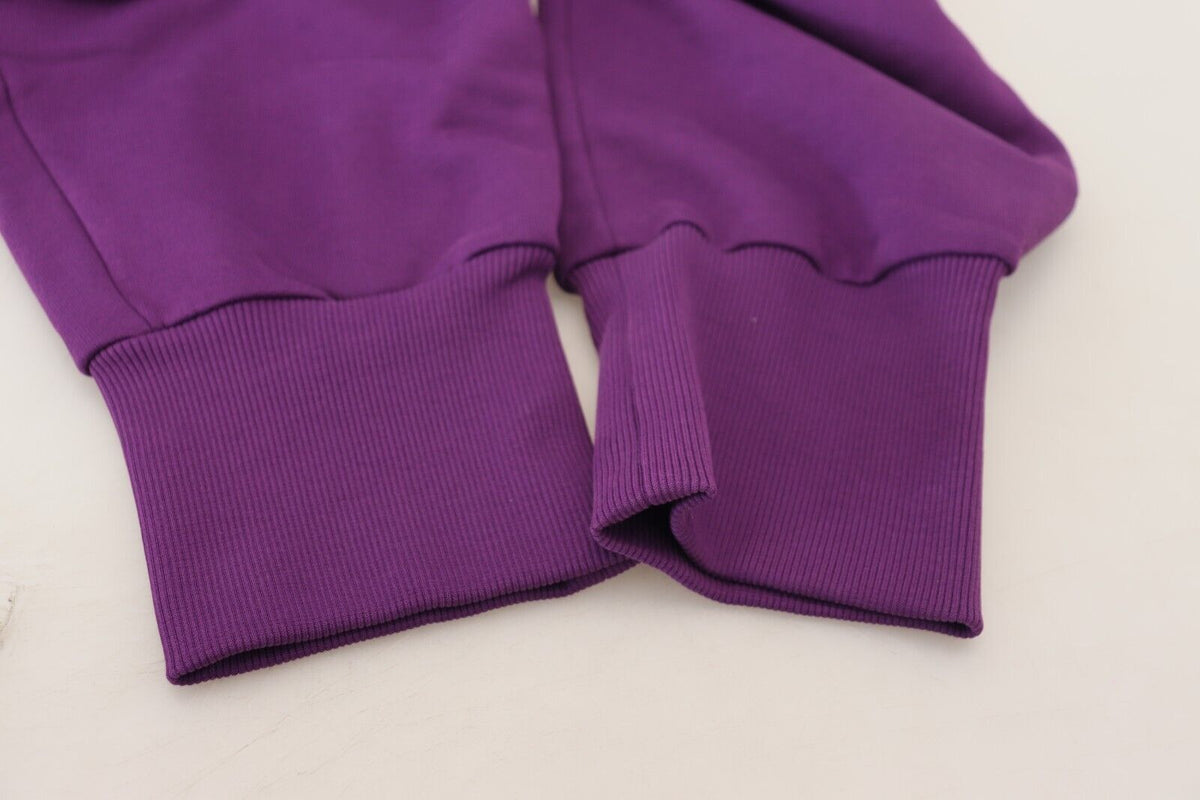 Dolce & Gabbana Purple Cotton Cargo SweatMen's Jogging Men's Pants