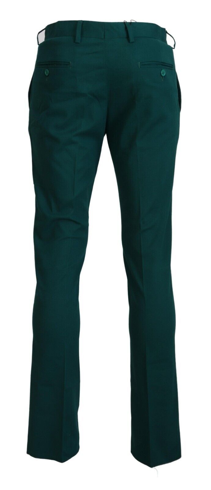 BENCIVENGA Green Straight Fit Men Formal Trousers Men's Pants