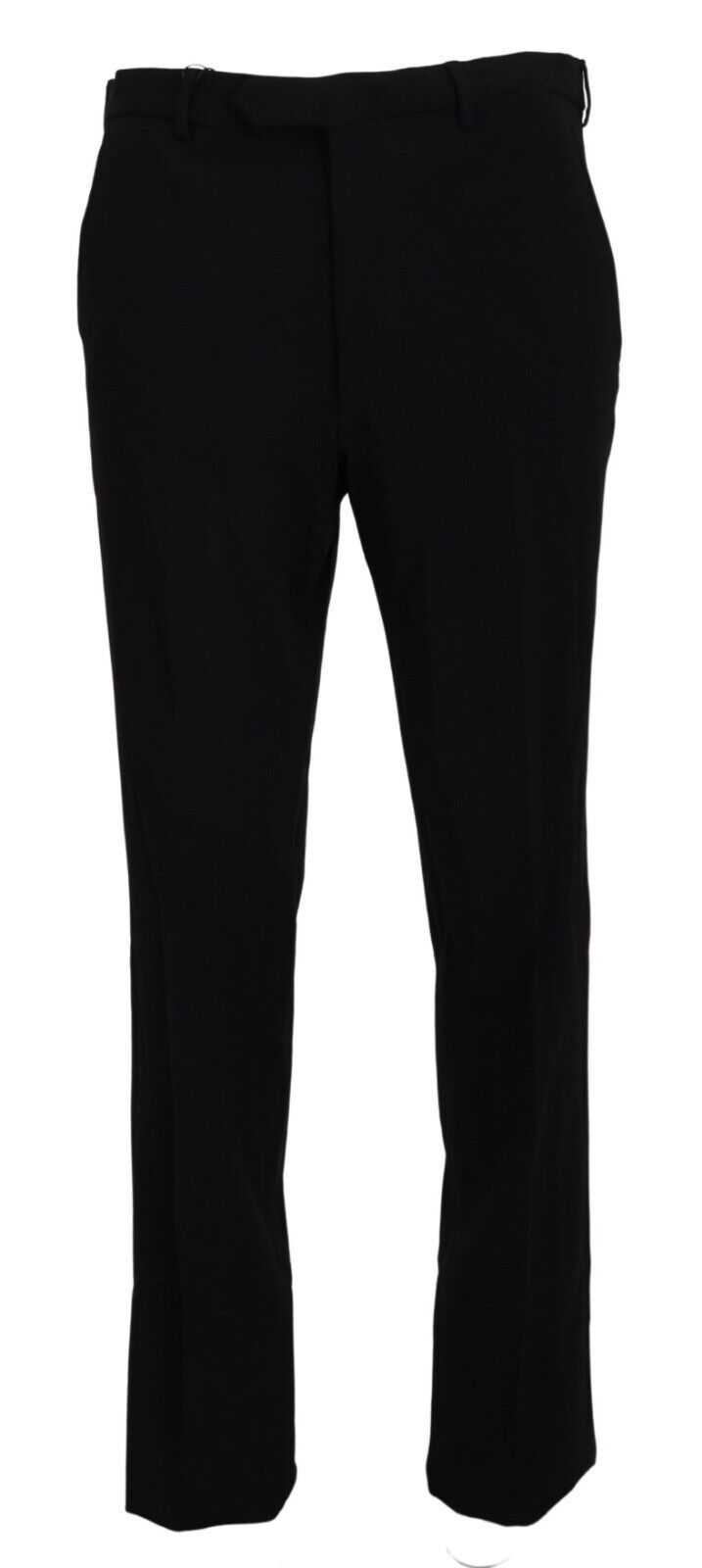 BENCIVENGA Black Straight Fit Men Formal Trousers Men's Pants