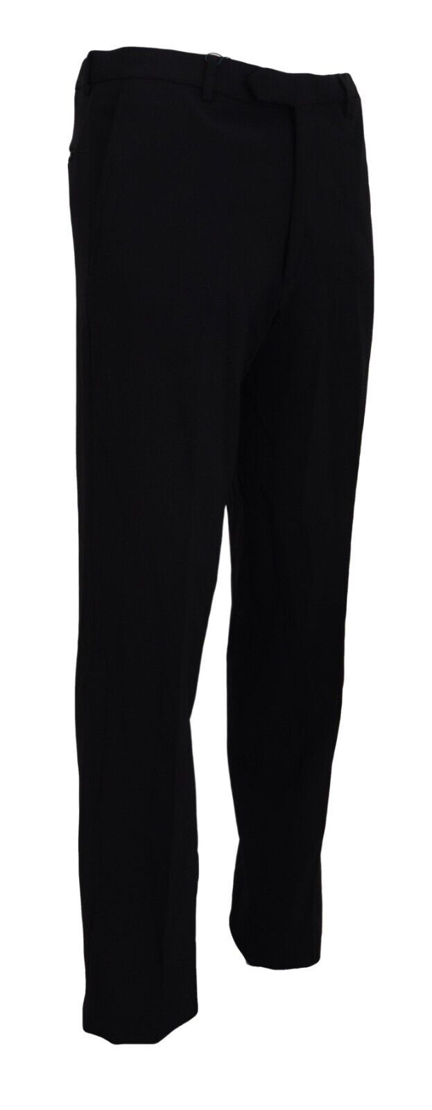 BENCIVENGA Black Straight Fit Men Formal Trousers Men's Pants