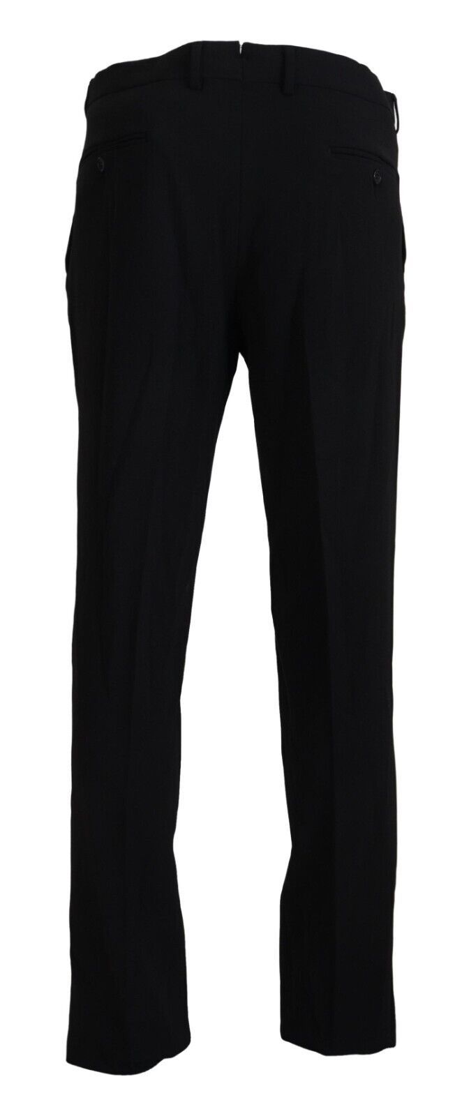 BENCIVENGA Black Straight Fit Men Formal Trousers Men's Pants