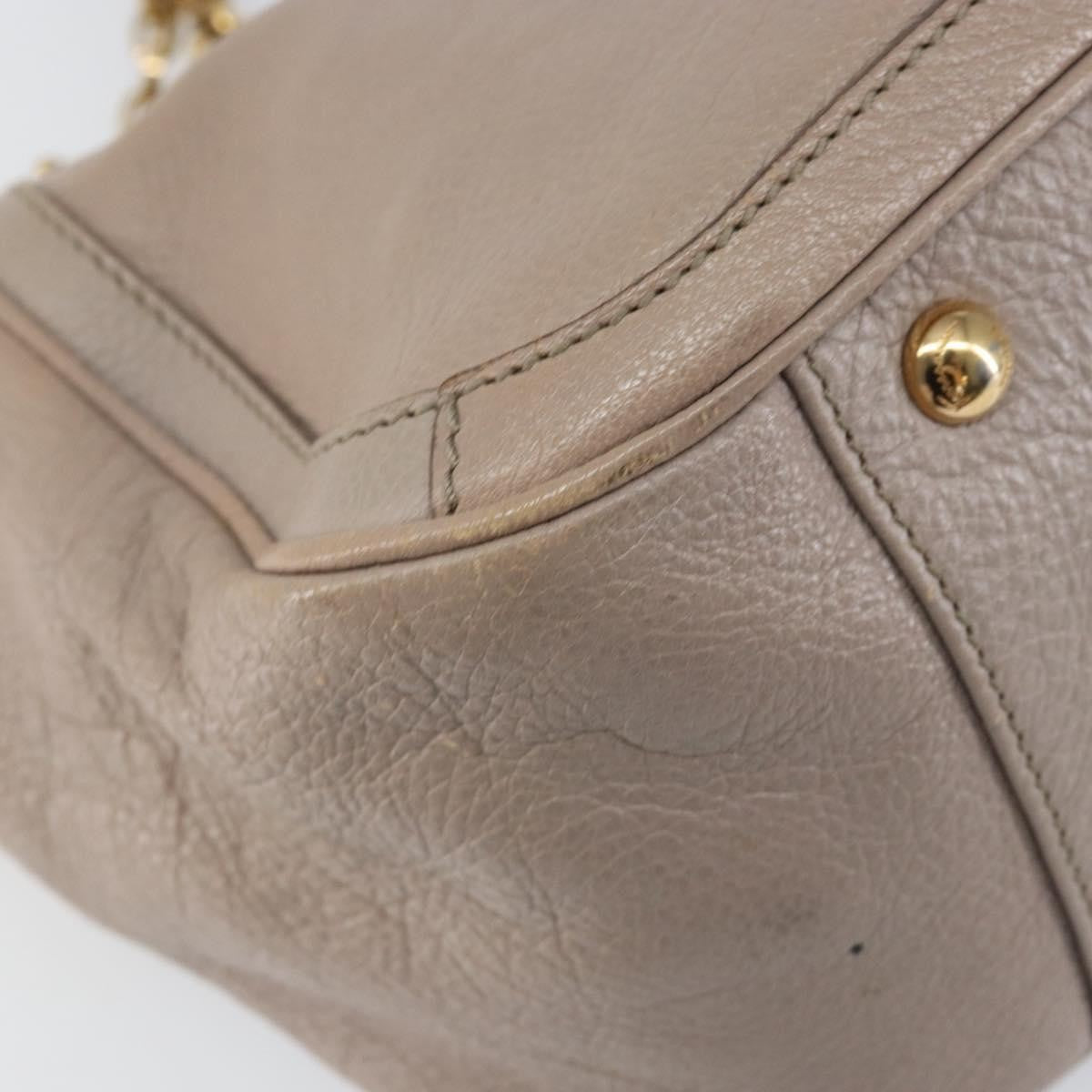 Salvatore Ferragamo Gancini Leather Pink Leather Handbag (Pre-Owned)
