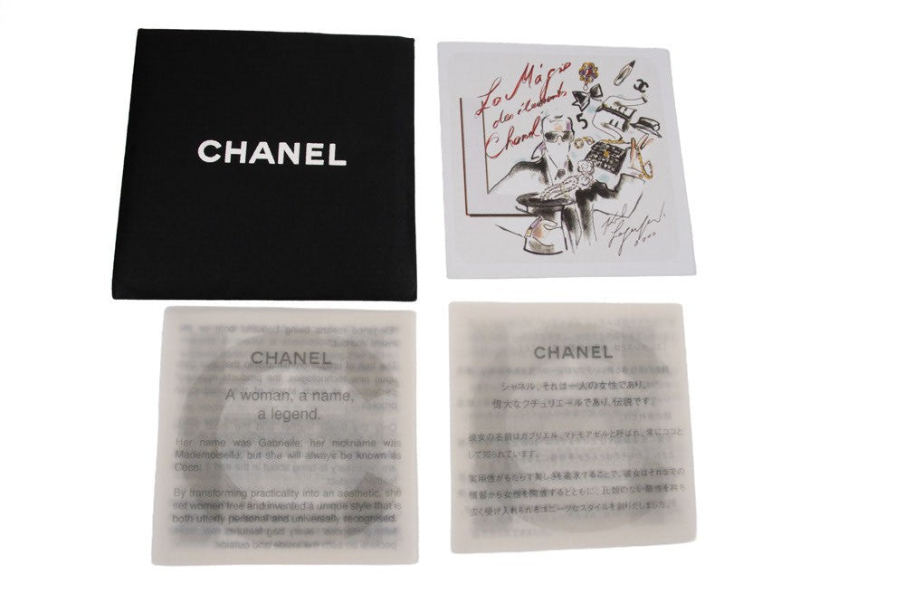 Chanel Timeless - Classic Double Flap Chevron Lambskin Black Leather Shoulder Bag Bag (Pre-Owned)