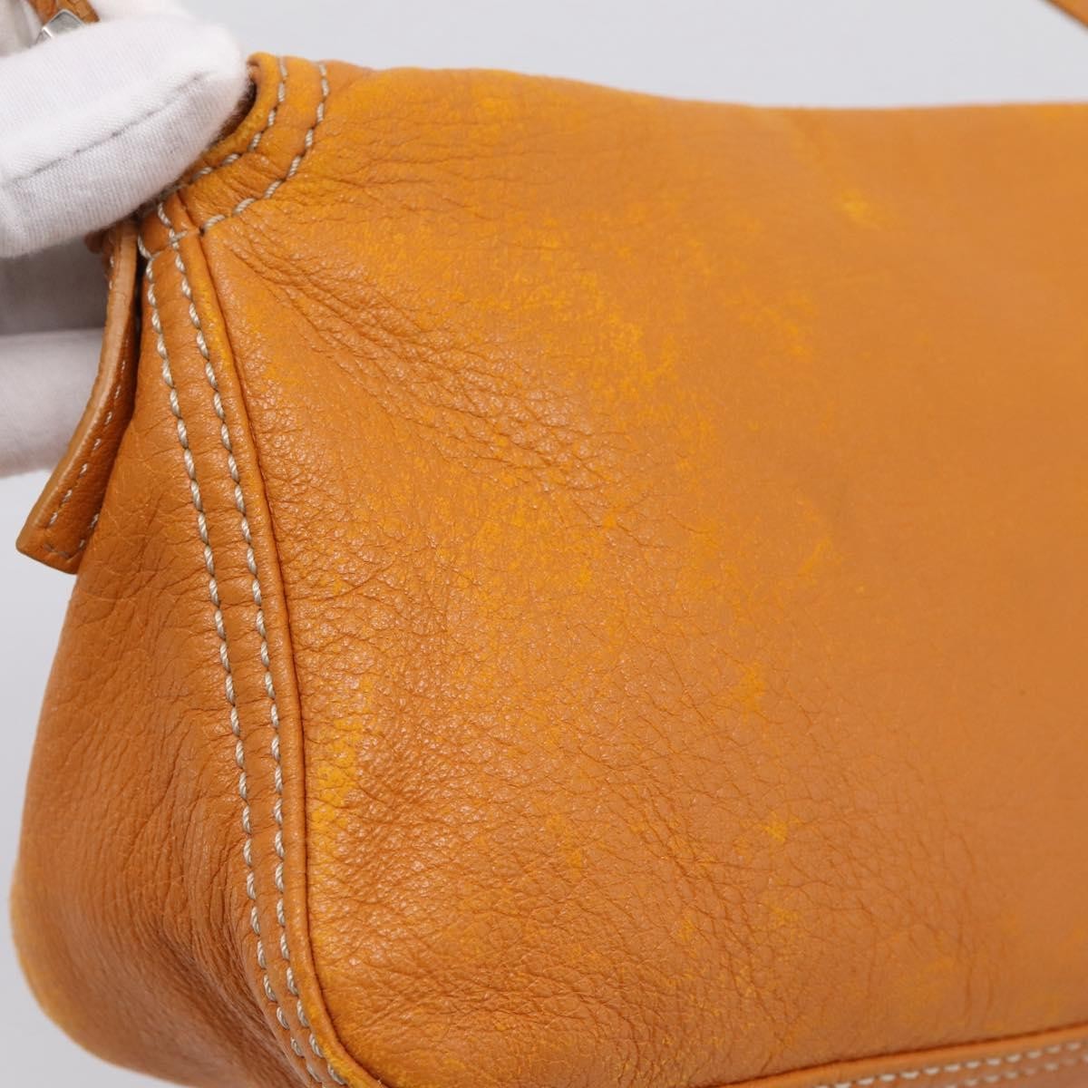 Fendi Selleria Baguette Leather Brown Leather Handbag (Pre-Owned)