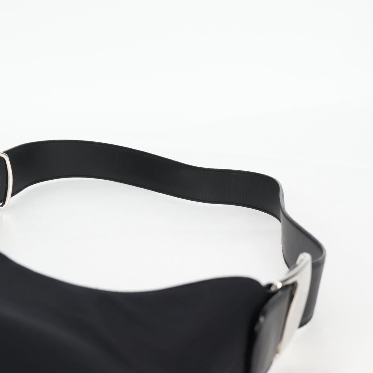 Salvatore Ferragamo Vala Nylon Black Nylon Shoulder Bag Bag (Pre-Owned)