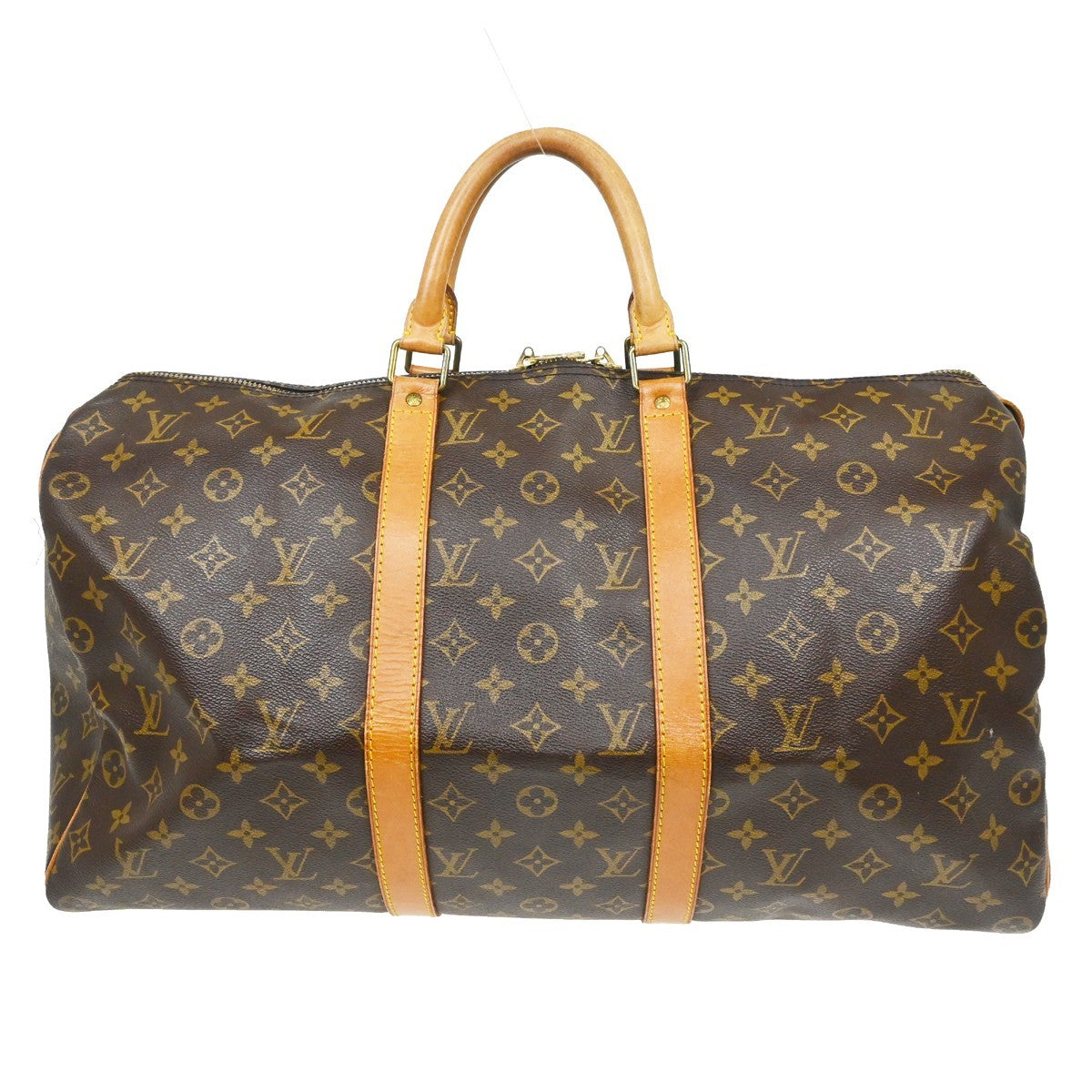 Louis Vuitton Keepall Monogram Canvas Brown Canvas Travel Bag Bag (Pre-Owned)