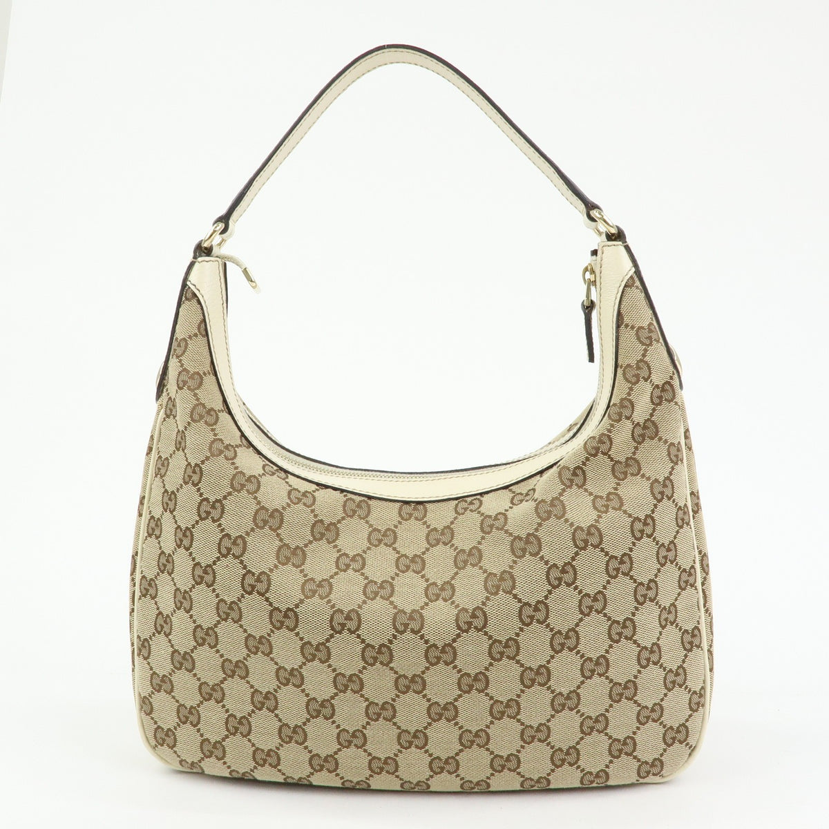 Gucci Shoulder Canvas Beige Canvas Shoulder Bag Bag (Pre-Owned)