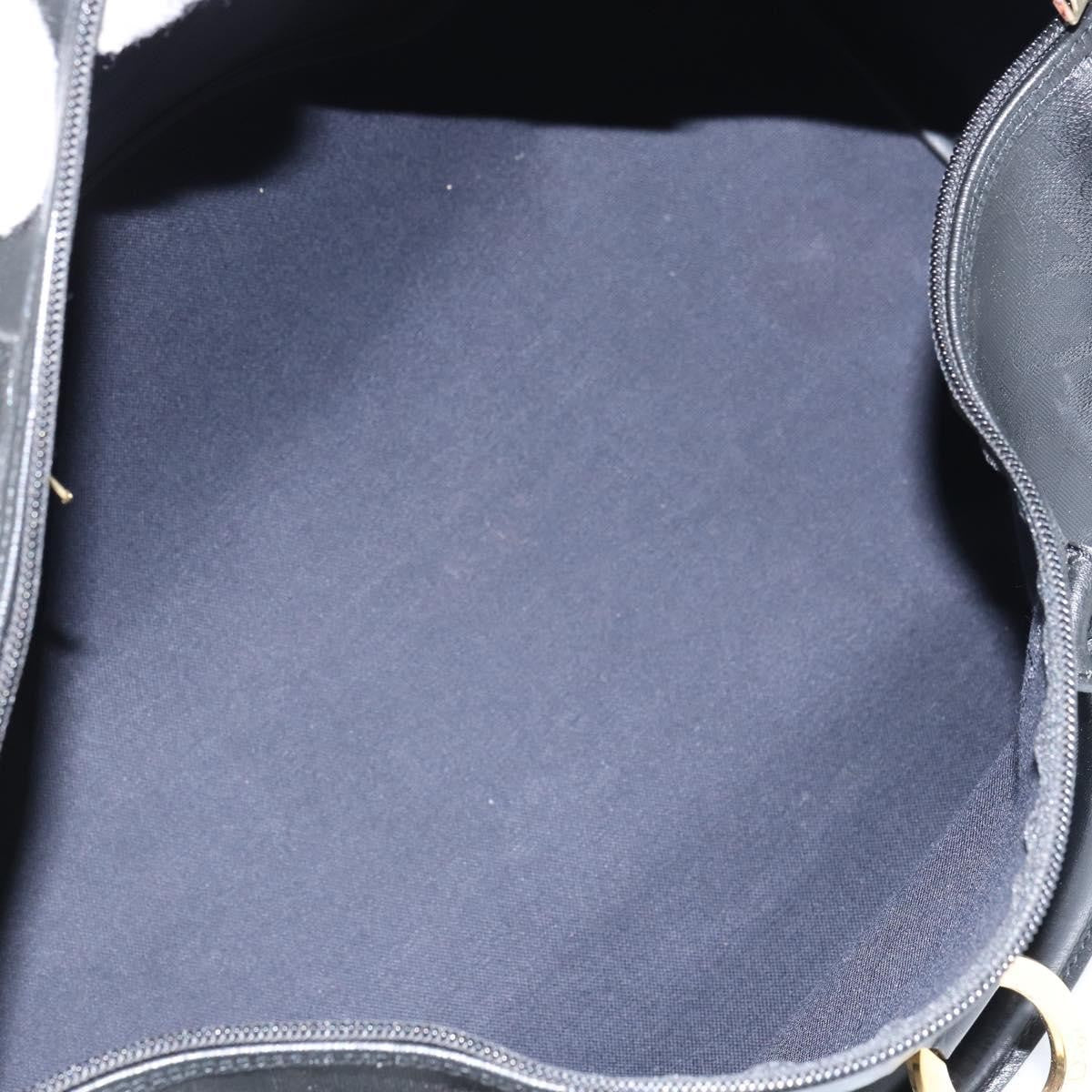 Christian Dior Vintage Trotter Boston Canvas Black Canvas Travel Bag Bag (Pre-Owned)