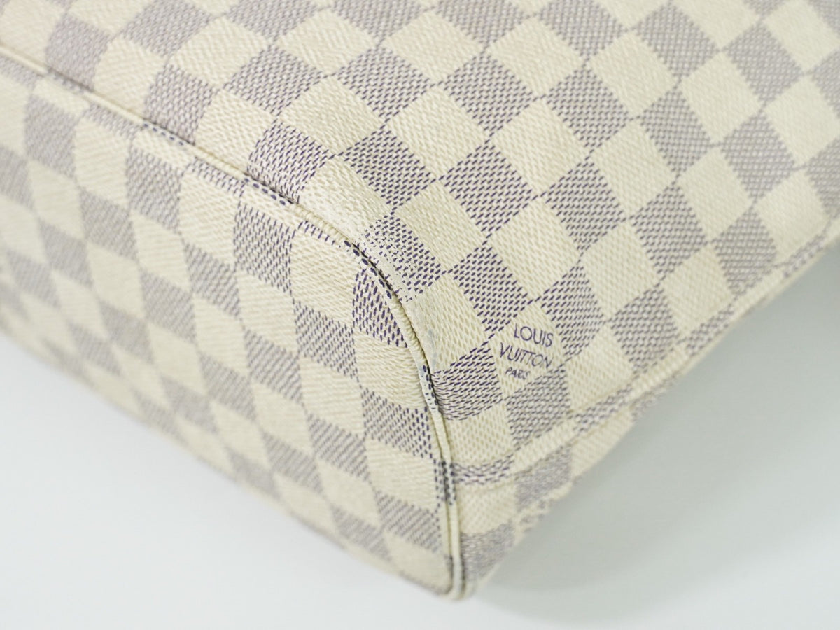 Louis Vuitton Neverfull Damier Beige Canvas Tote Bag Bag (Pre-Owned)