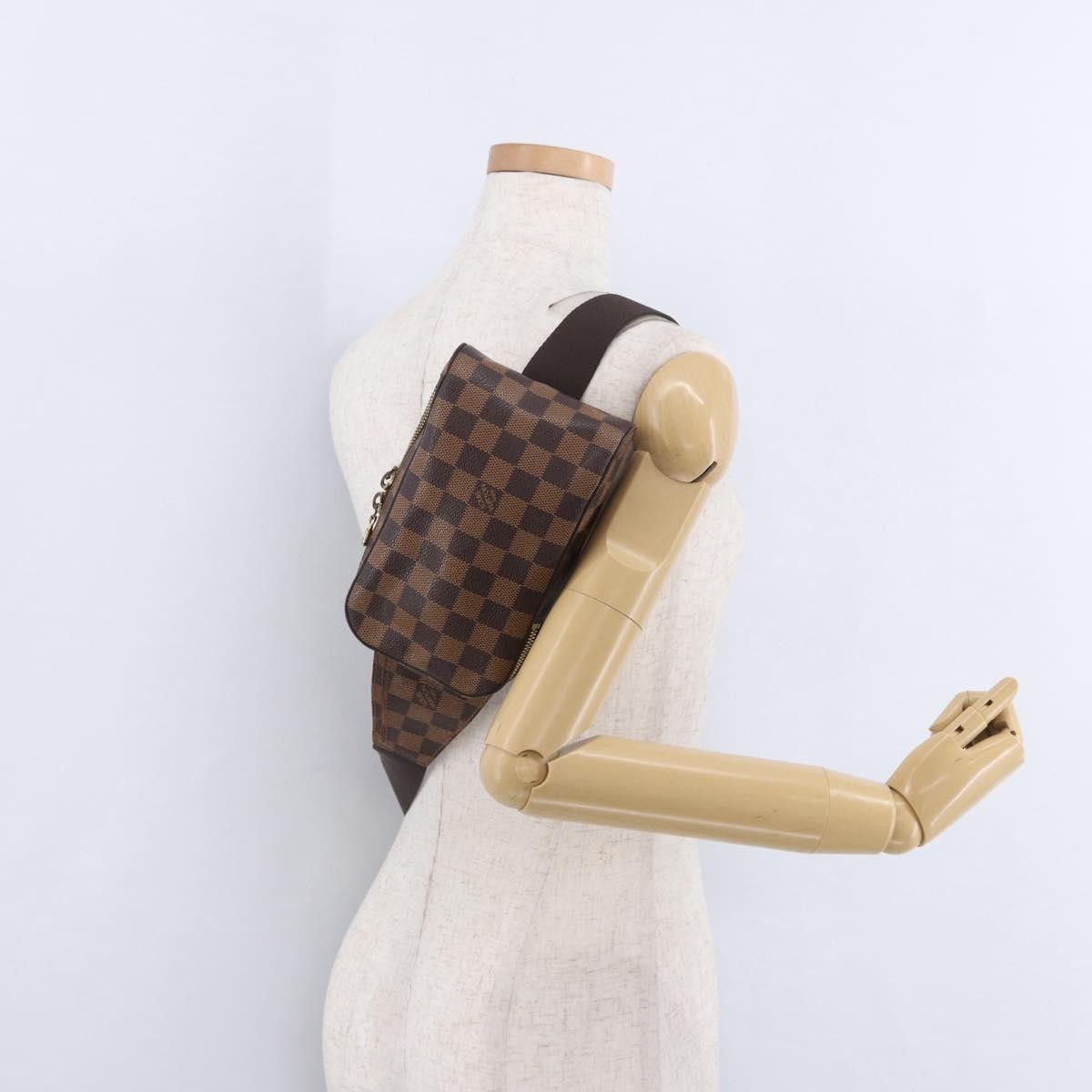 Louis Vuitton Geronimos Damier Brown Canvas Clutche & Pouche Bag (Pre-Owned)